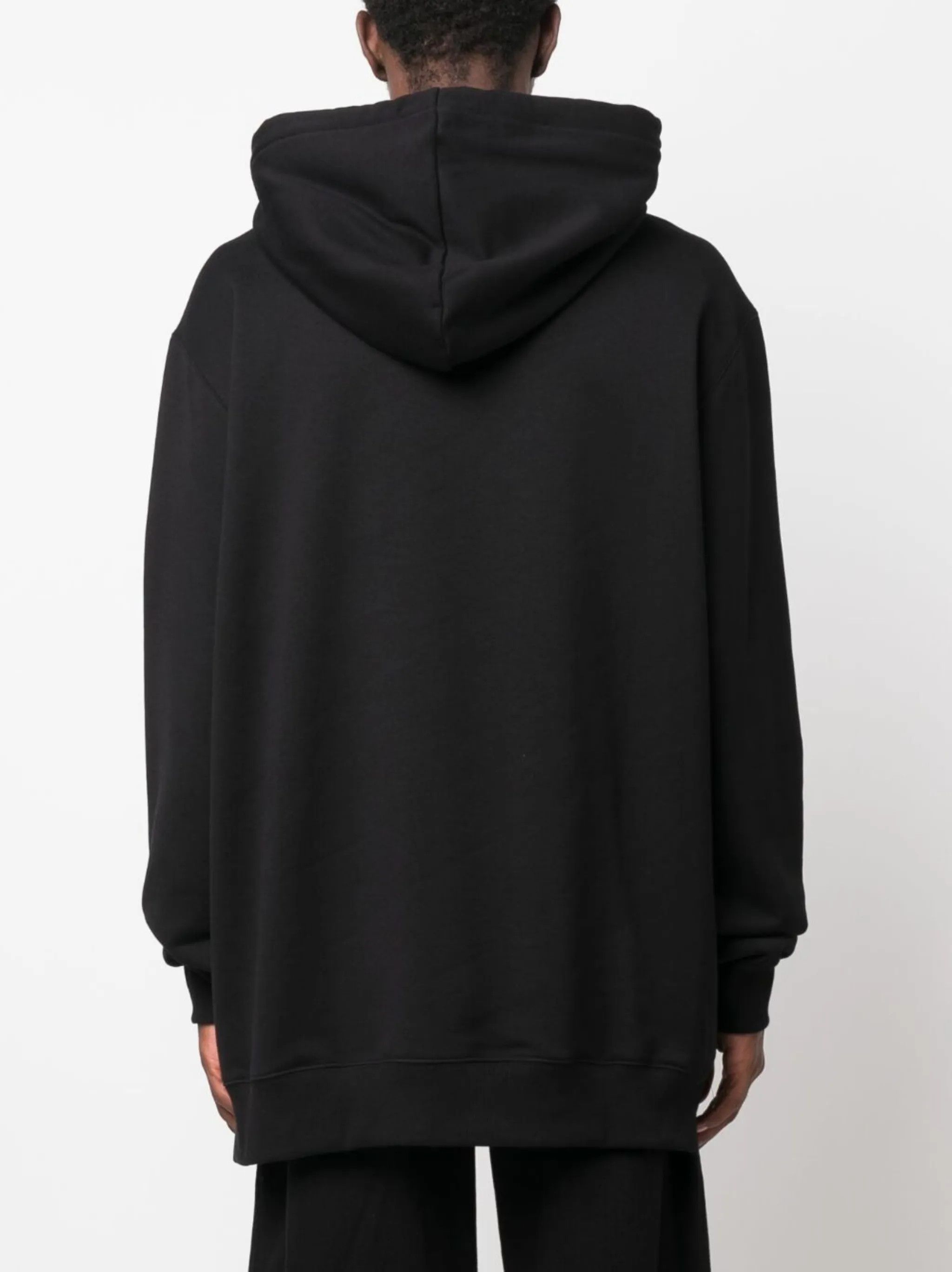 o1y0225 Embroidered Logo Hoodie in Black