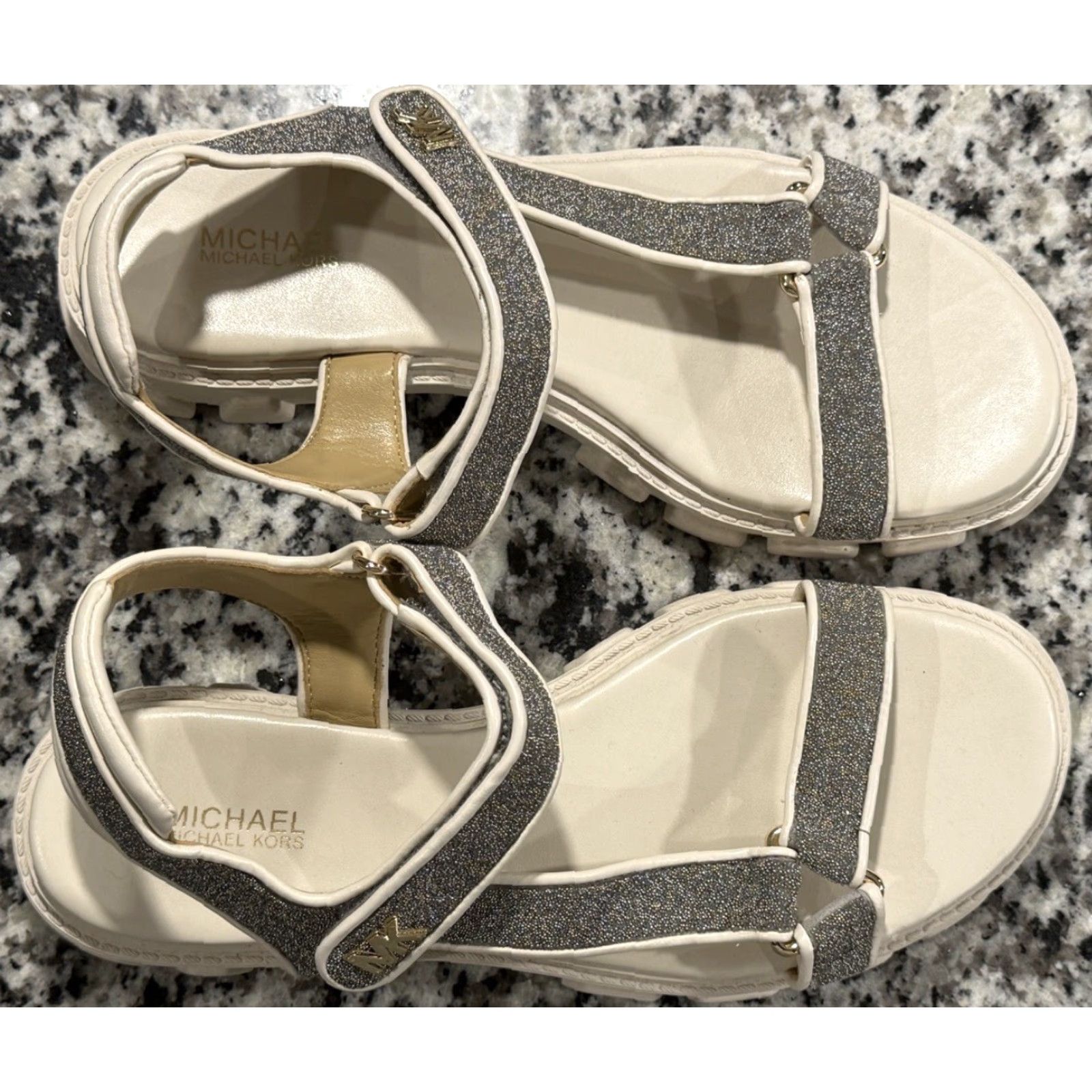 Michael Kors MICHAEL Michael Kors Ridley Platform Sandal Womens US 8 Multicolor Leather Size US 8 / IT 38 - 3 Thumbnail