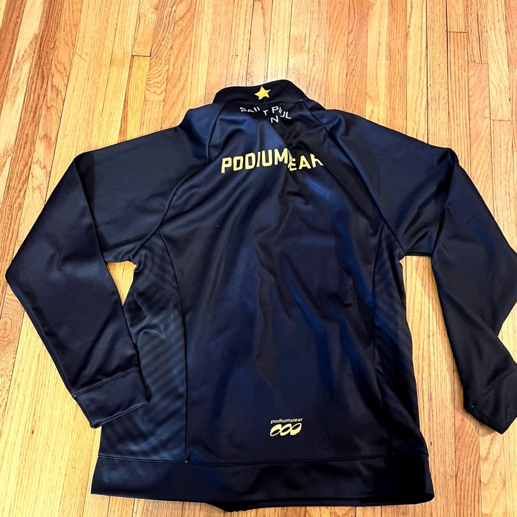 Vintage Podium Wear Jacket Adult Large Saint Paul Blackhawks Soccer Track Mens Black Size US L / EU 52-54 / 3 - 3 Thumbnail