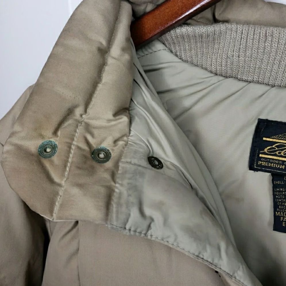 Eddie Bauer VINTAGE Eddie Bauer Jacket Mens M Brown Goose Down Hooded Puffer Tan Men USA Coat Size US M / EU 48-50 / 2 - 5 Thumbnail