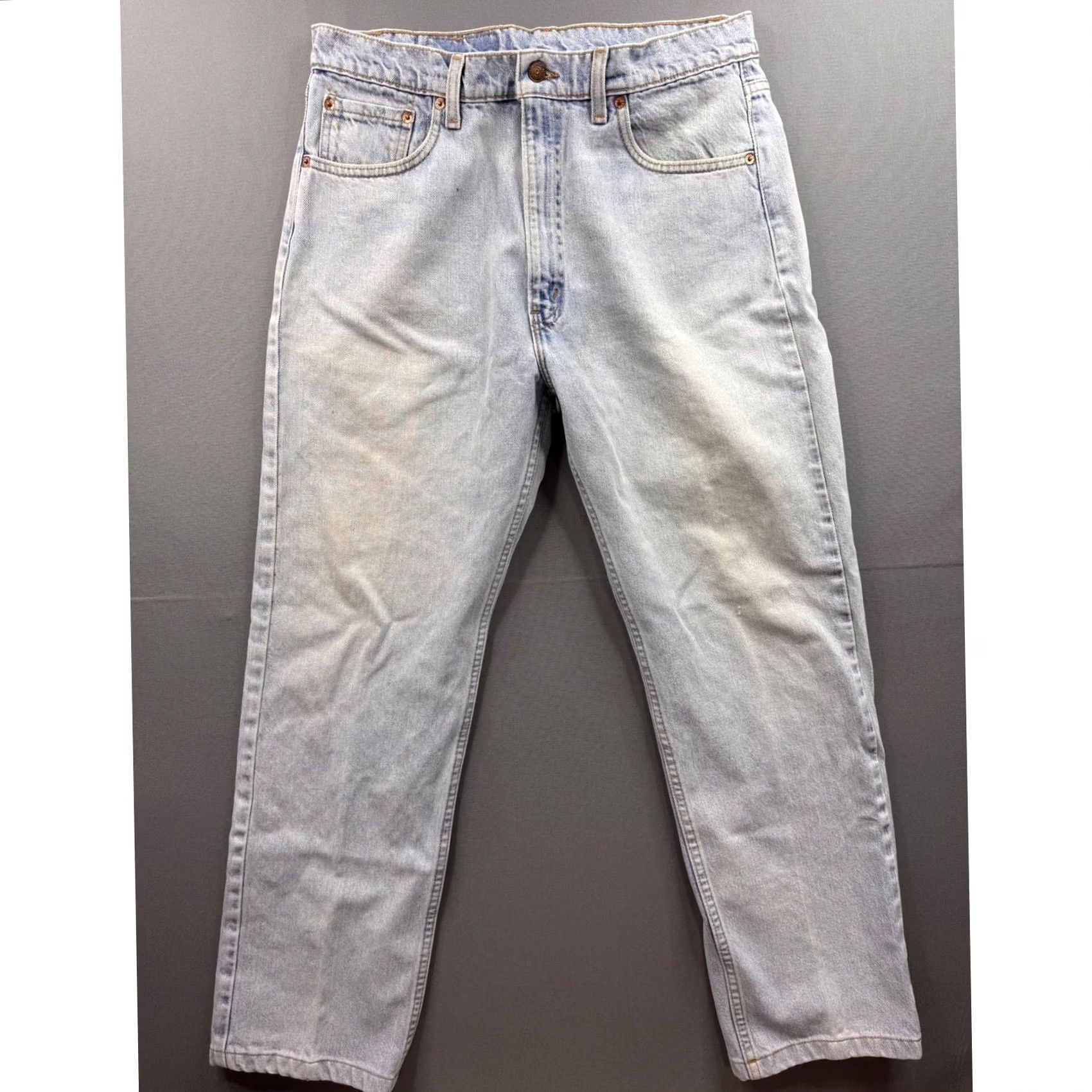 Levi's VINTAGE Levi's 505 Jeans Men 36x32 Light Wash Straight Denim 90s Vintage Style Mens Jeans Size US 36 / EU 52 - 7 Thumbnail