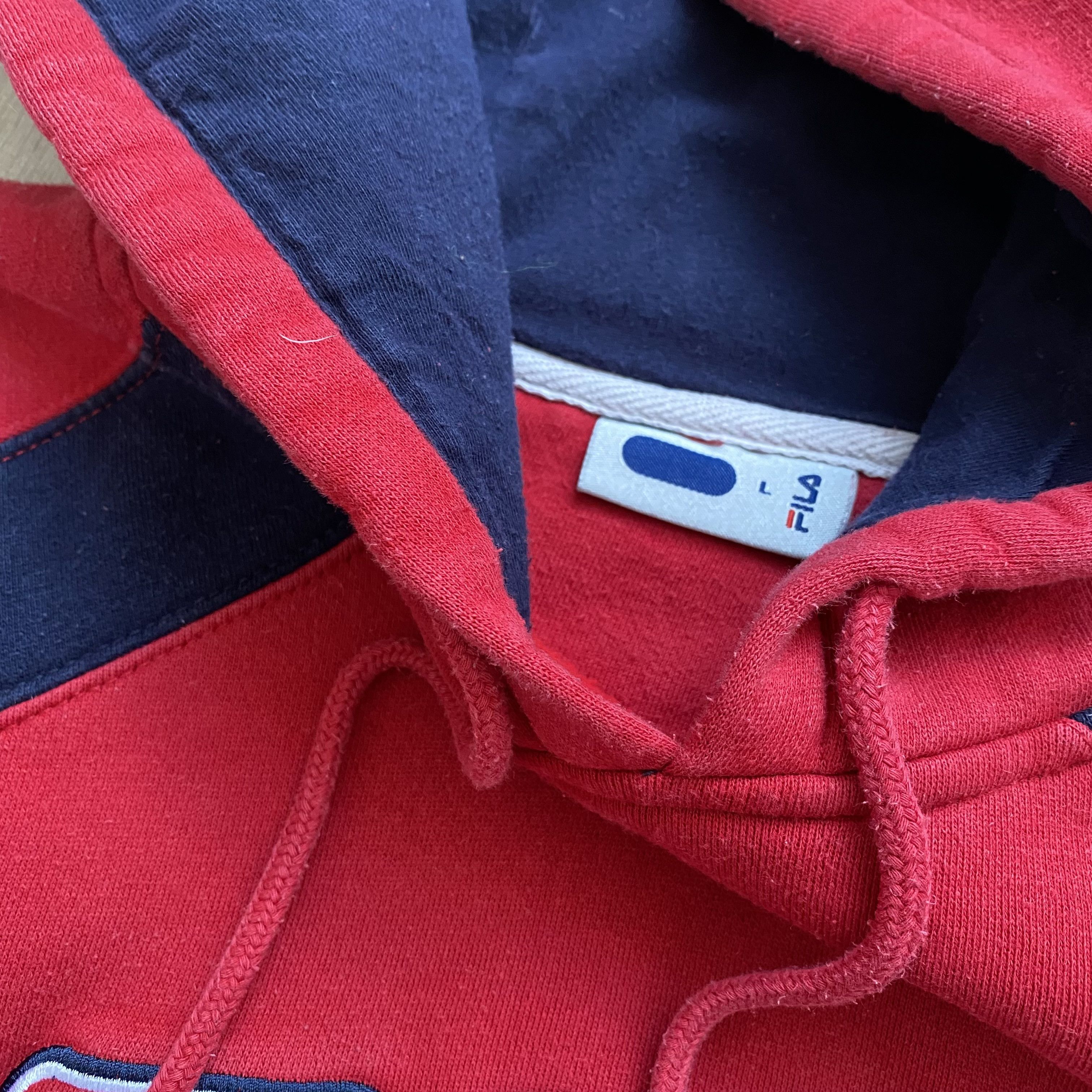 Fila 🔥 90s Vitage Fila Boxy Hoodie Embrodery Big Logo Size US M / EU 48-50 / 2 - 9 Thumbnail