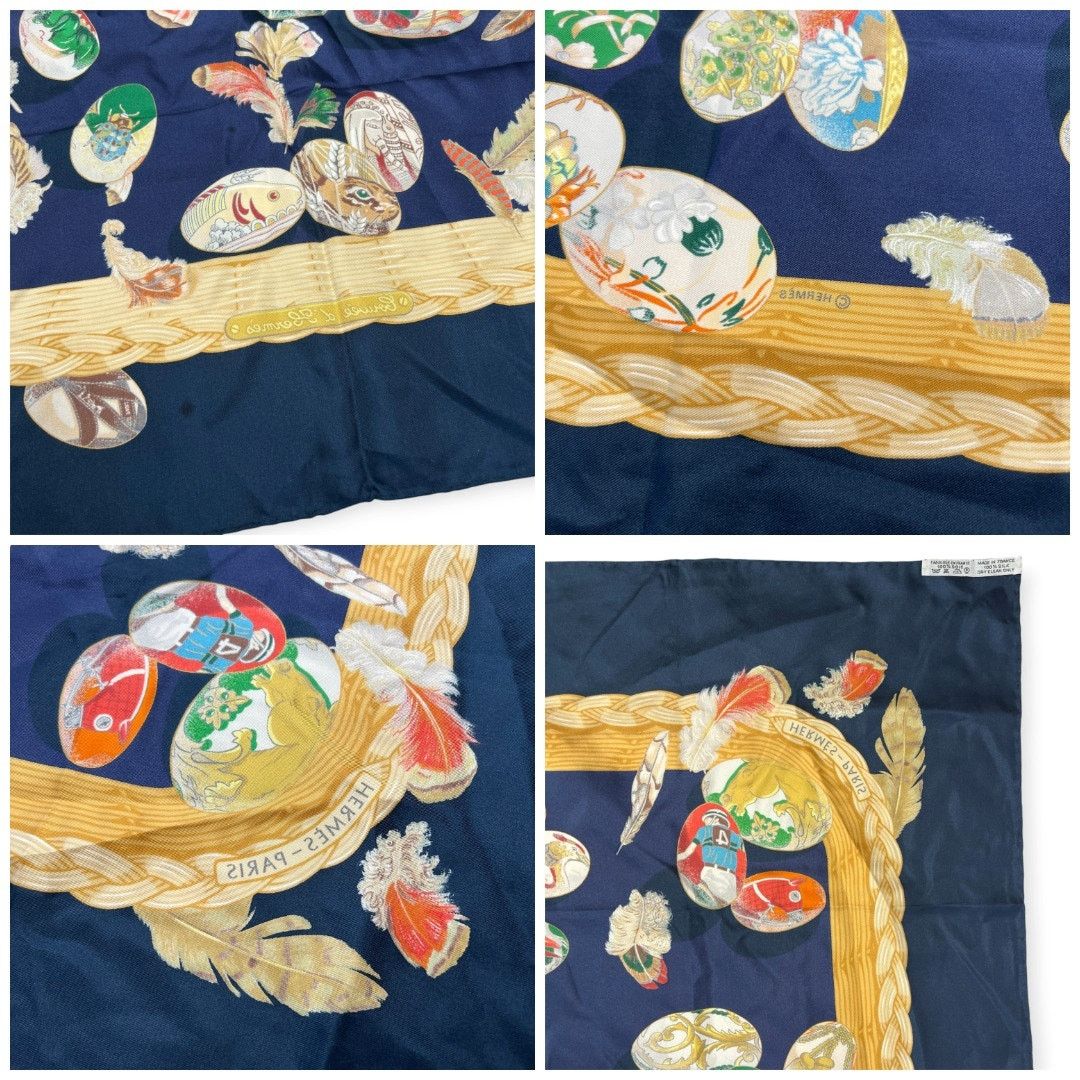 Hermes Hermes Couvee d'Hermes Silk Scarf 90cm Vintage France Size ONE SIZE - 5 Thumbnail
