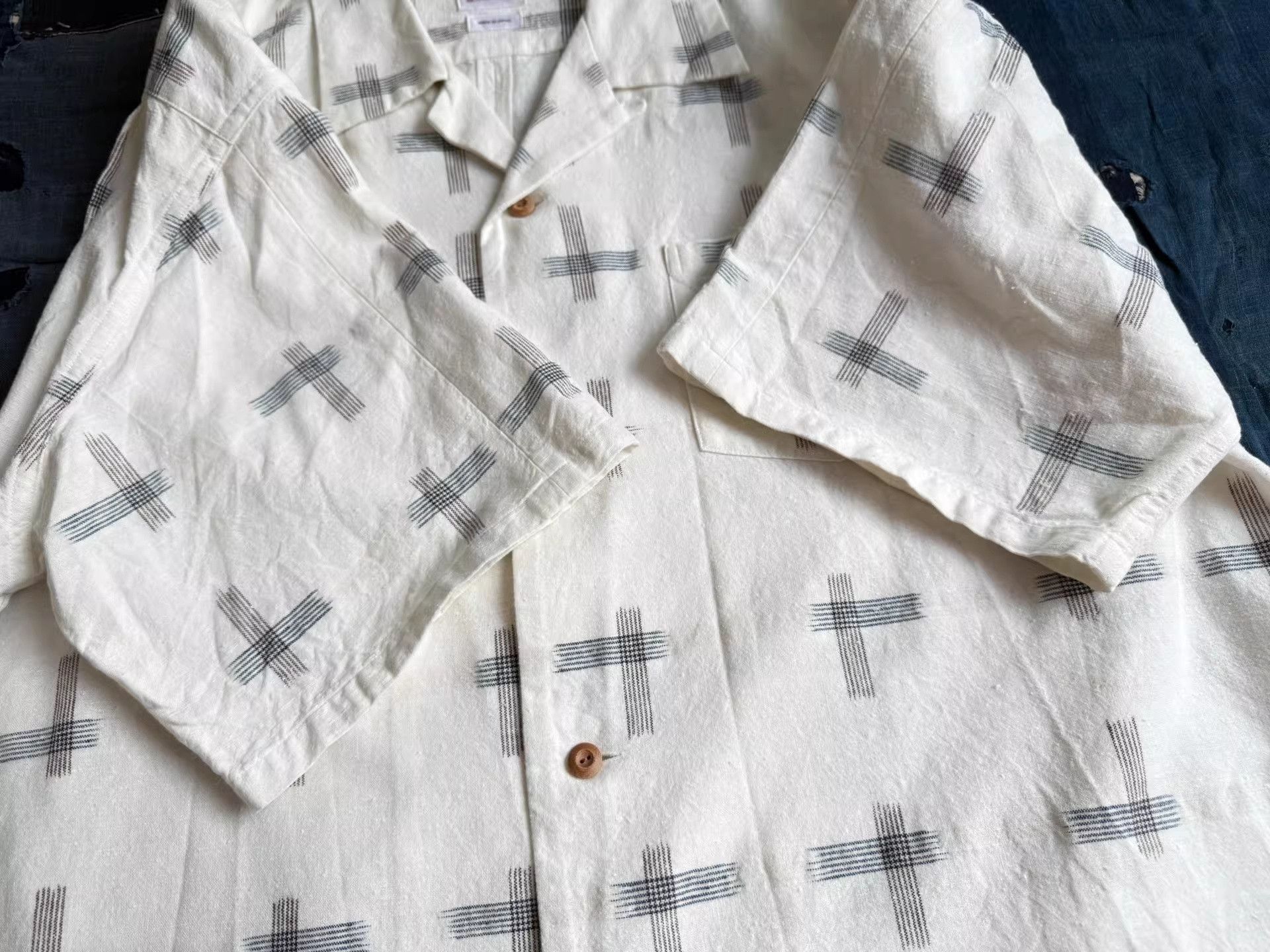 Visvim VISVIM 22SS Wallis Shirt S/S Kasuri Size US L / EU 52-54 / 3 - 7 Thumbnail
