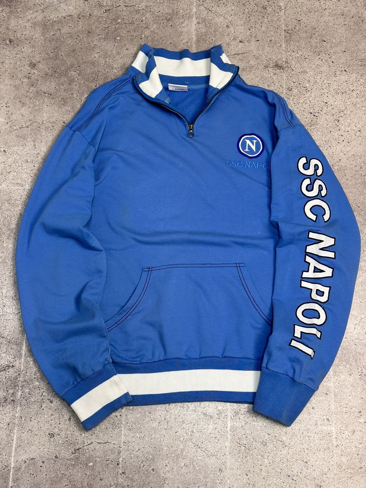 Nike SSC Napoli vintage football sweatshirt retro Italia 00s Size US L / EU 52-54 / 3 - 7 Thumbnail