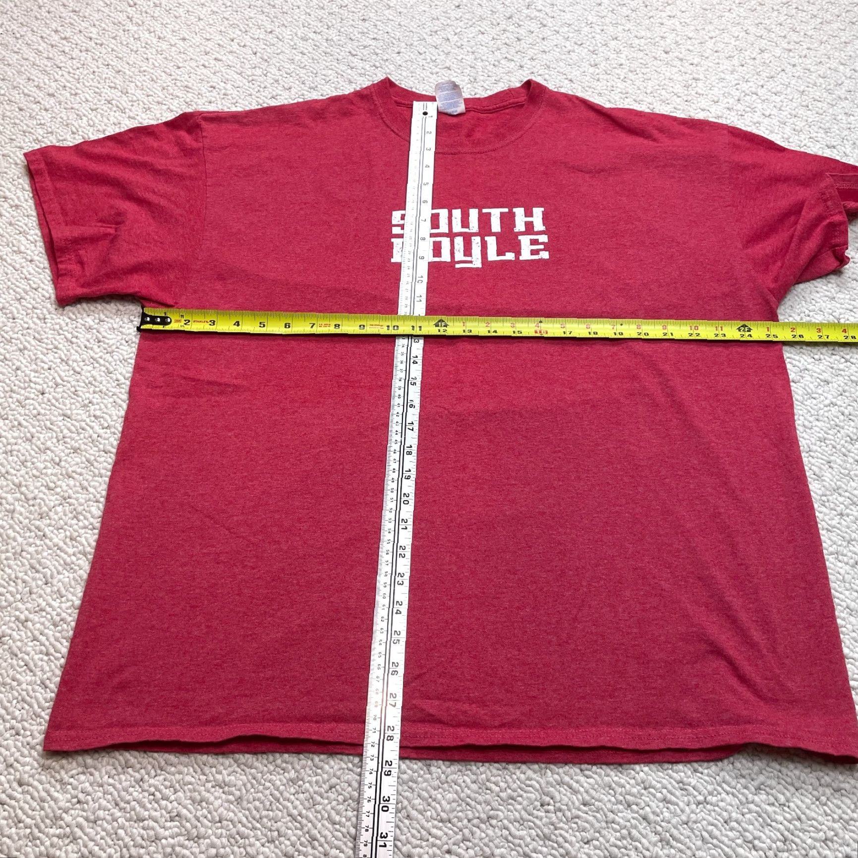 Port & Company Port & Company Core Cotton Shirt Adult 2XL Red Logo Mens Tee Size US XXL / EU 58 / 5 - 5 Thumbnail