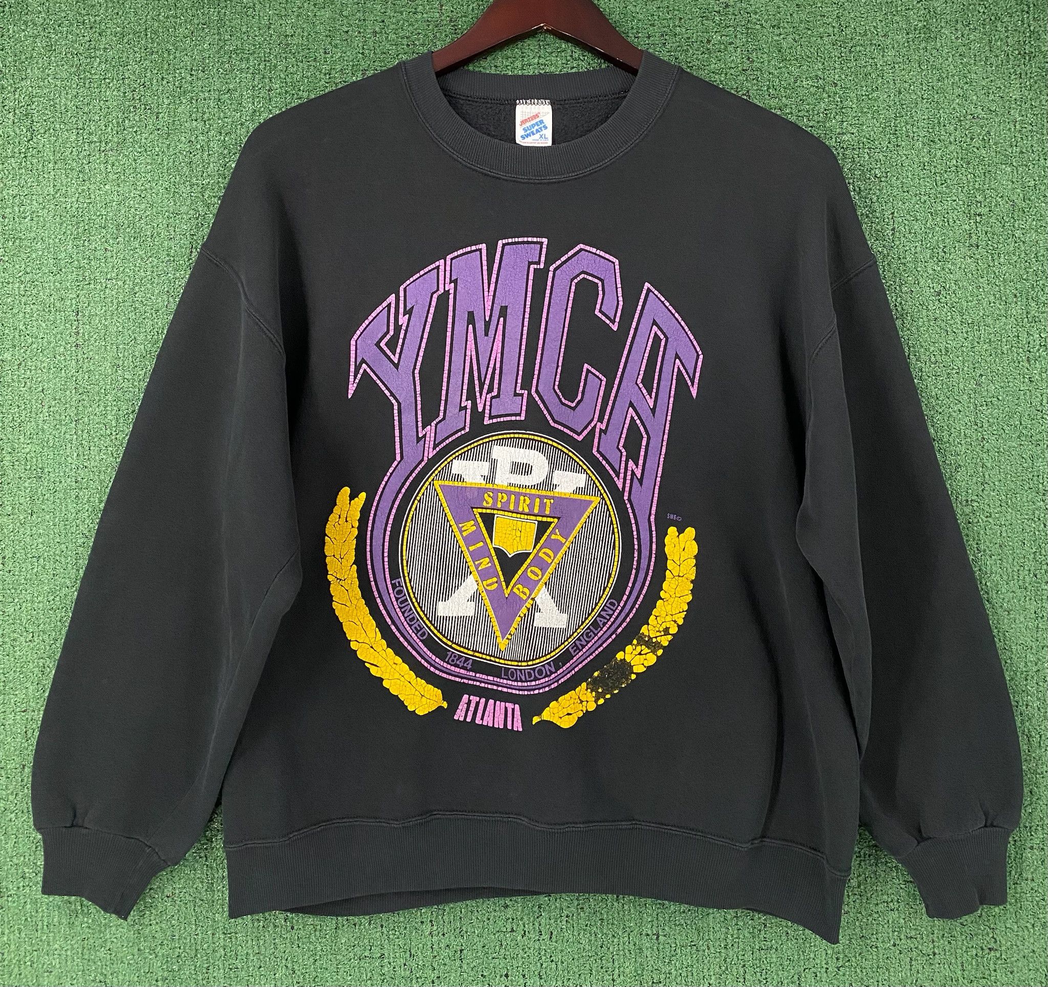 Jerzees 80’s YMCA Atlanta Georgia Sweatshirt Men’s Size XL Size US XL / EU 56 / 4 - 2 Thumbnail