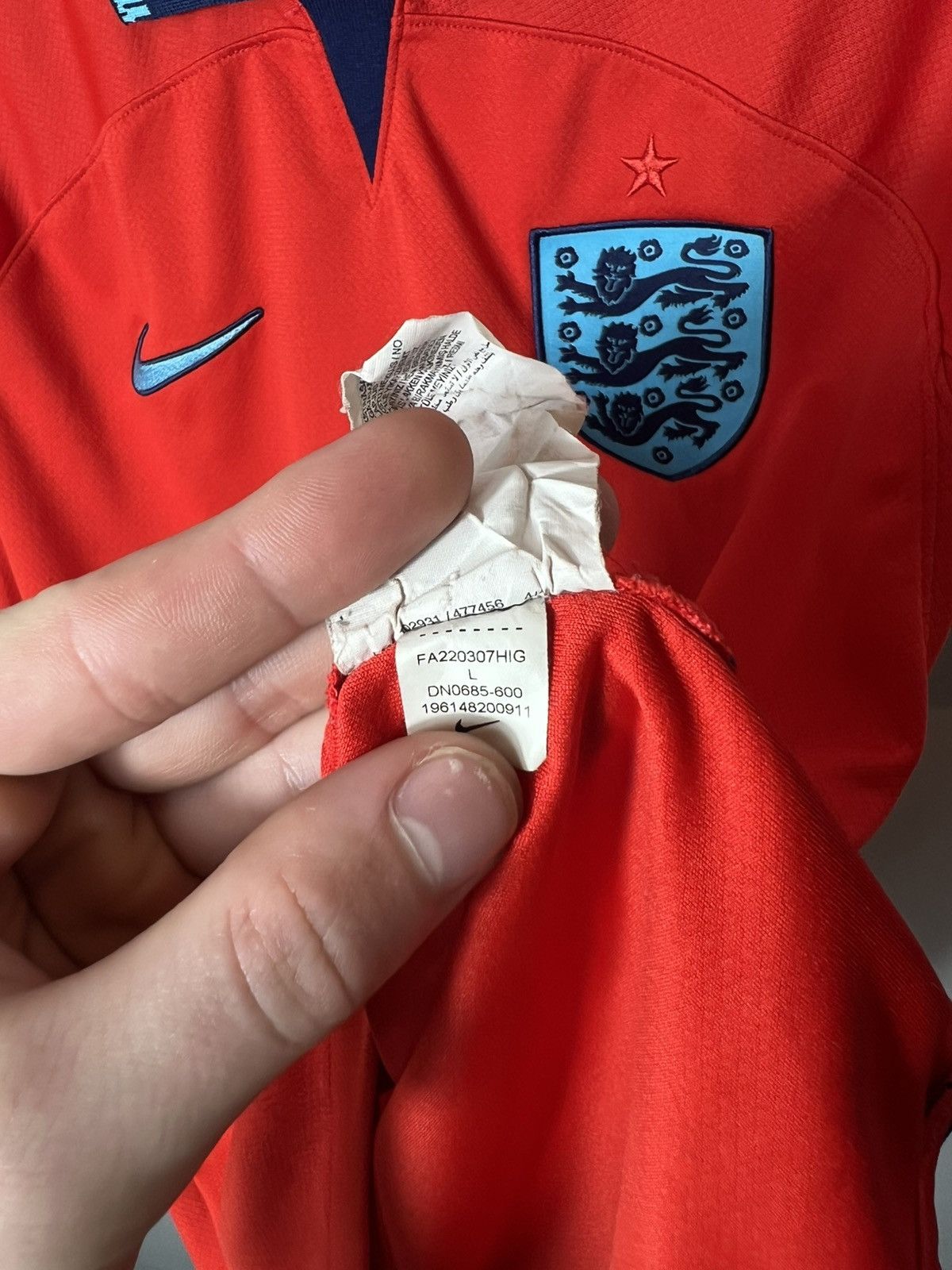 Nike Nike ENGLAND 2022 2023 AWAY FOOTBALL SOCCER Shirt DNO685-600 Size US L / EU 52-54 / 3 - 6 Thumbnail