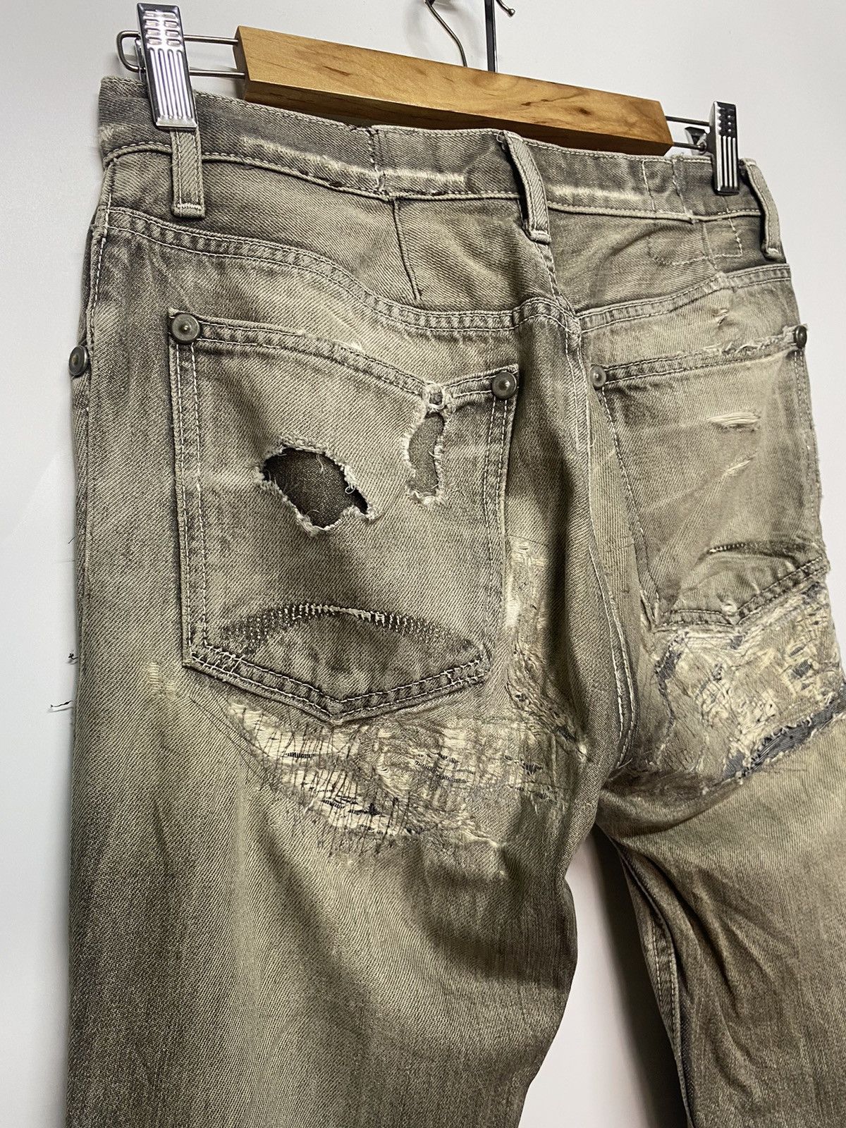 Japanese Brand Japanese Brand On Board Distressed Denim Jeans Size US 28 / EU 44 - 9 Thumbnail