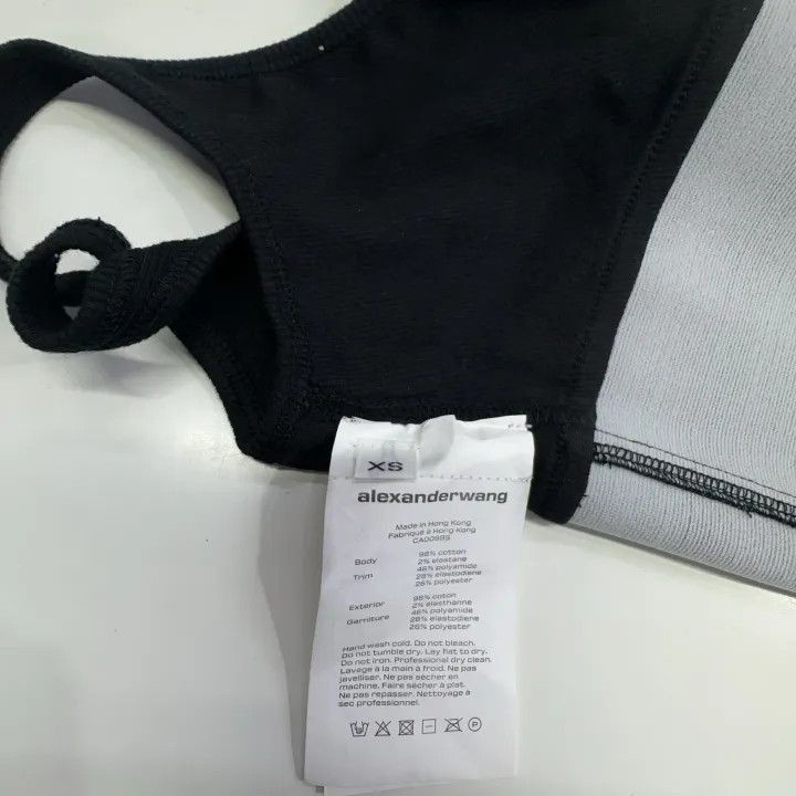 Alexander Wang Alexander Wang SS22 Black Logo Sports Bra - Size XS / US 0-2 / IT 36-38 - 6 Thumbnail