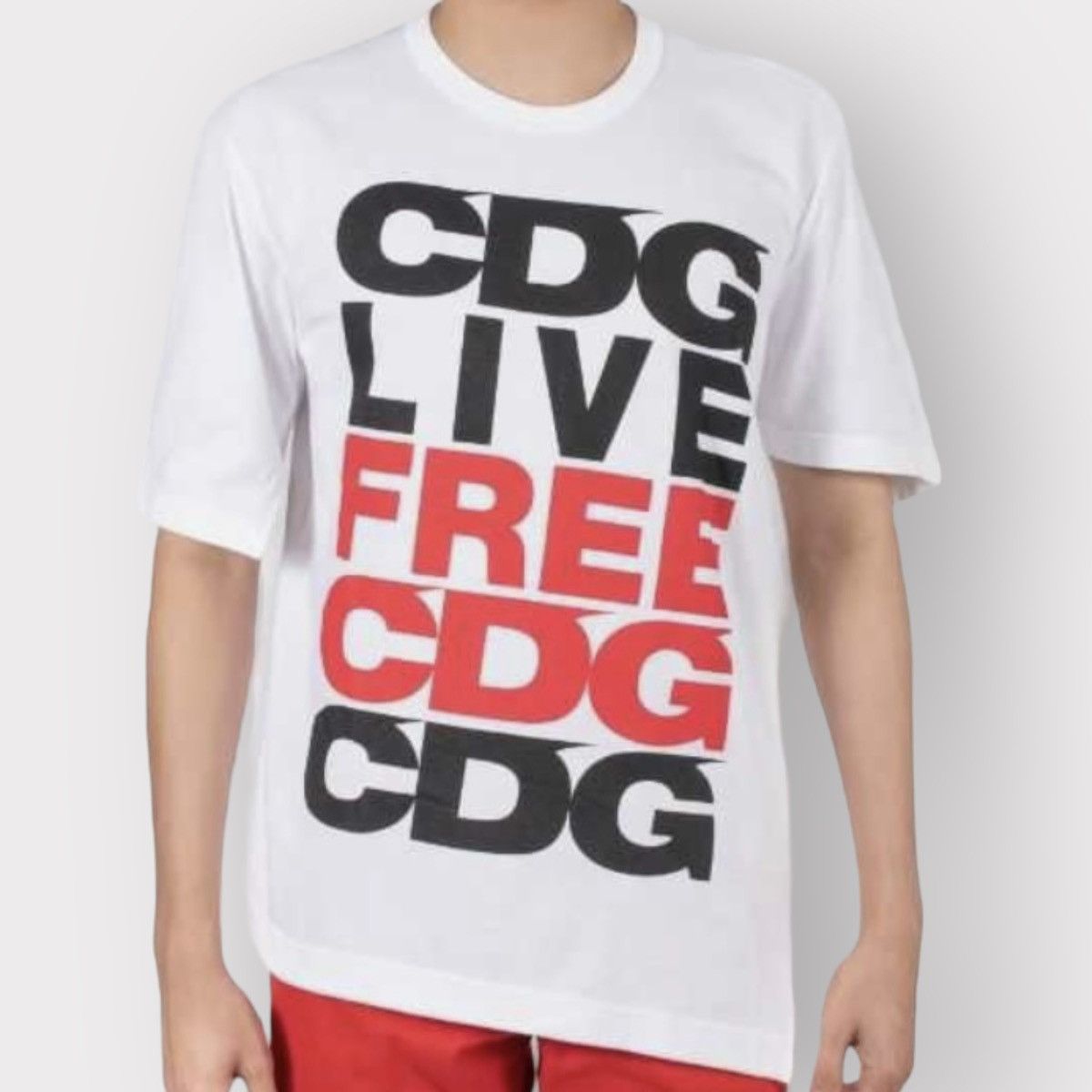 CDG by Comme des Garcons New With Tag CDG Asymptomatic T Shirt Size US XL / EU 56 / 4 - 4 Thumbnail