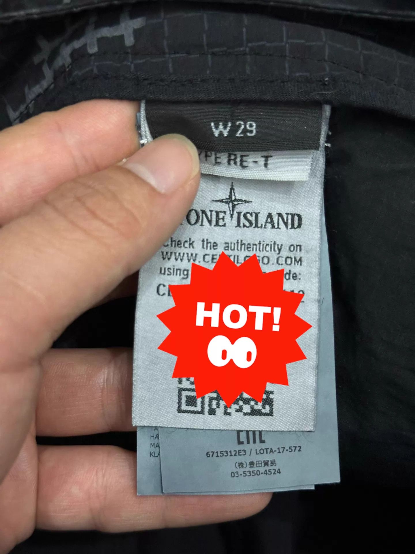 Stone Island SI 17fw Multi-Pocket Digital Grid Camo Black W29/M Size US 29 - 6 Thumbnail