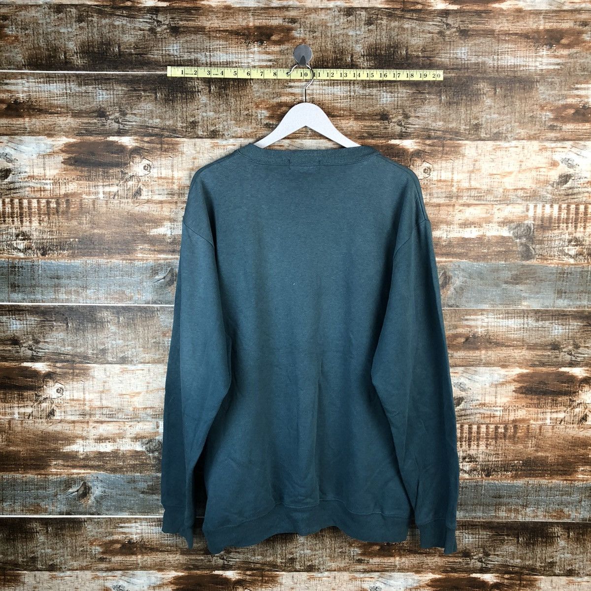 Japanese Brand Nev faded Green vintage Sweatshirt #A1507 Size US XXL / EU 58 / 5 - 13 Thumbnail