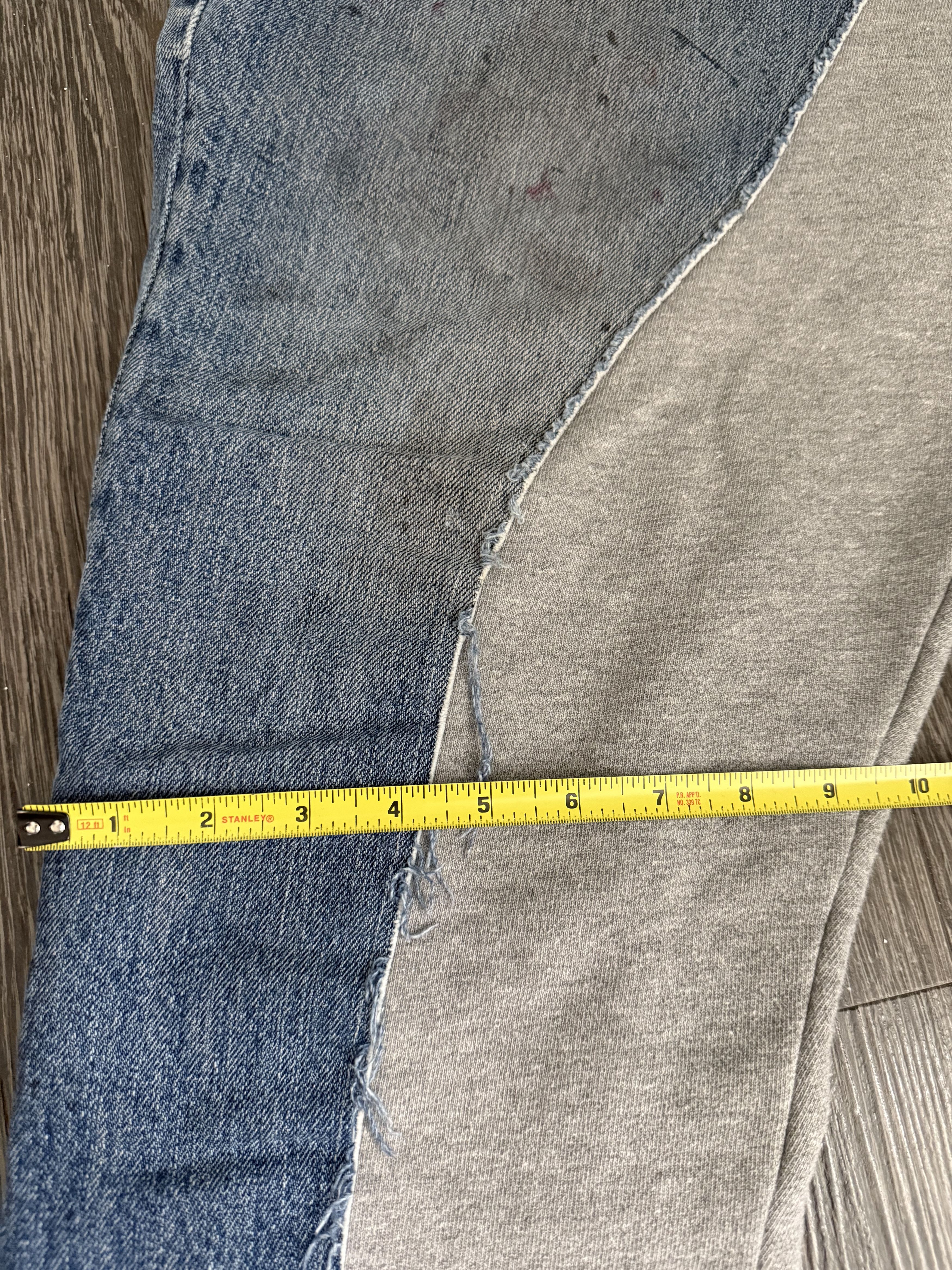Greg Lauren Greg Lauren 50/50 hybrid denim-sweatpants Size US 43 - 14 Thumbnail