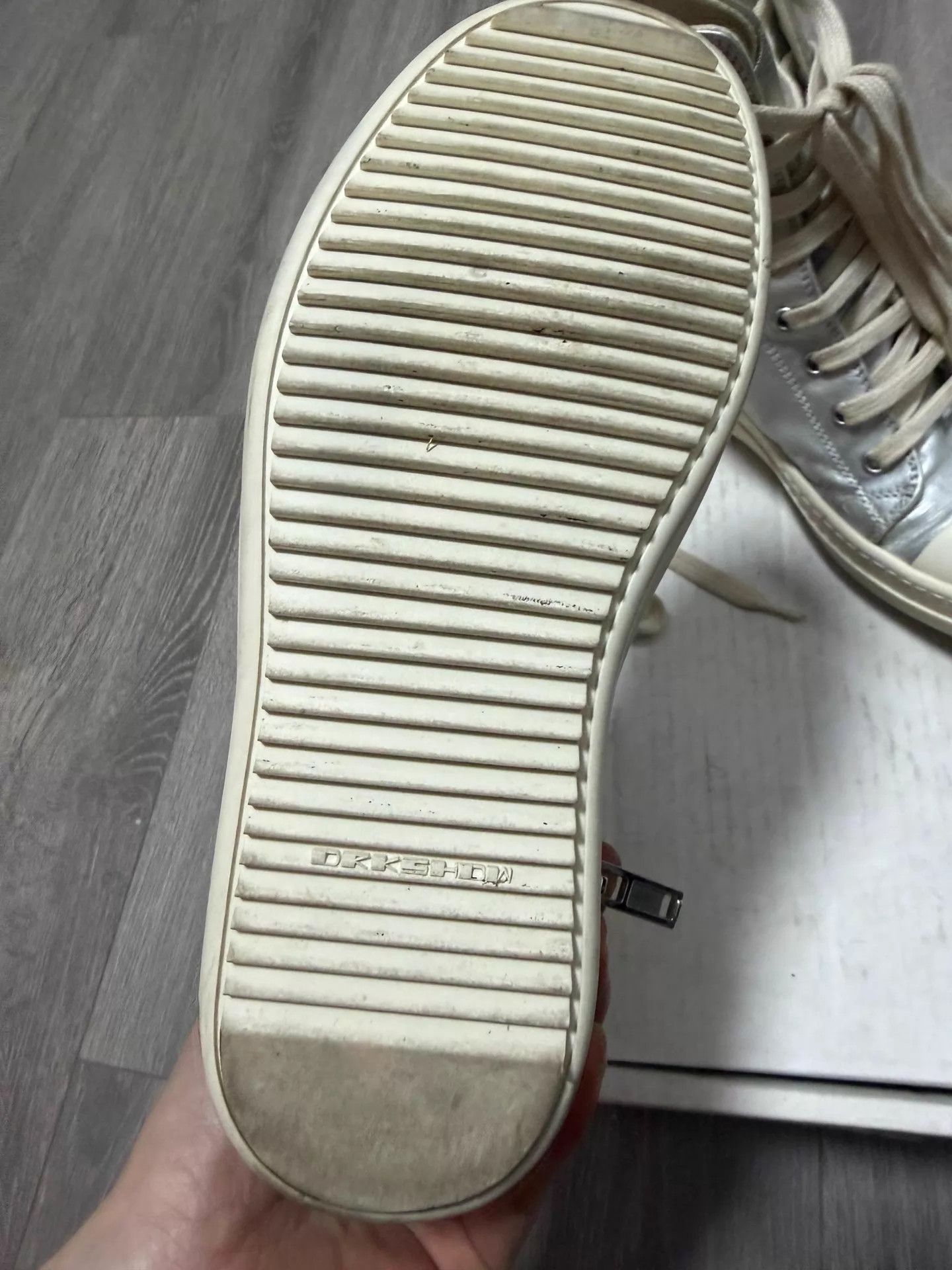 Rick Owens Rick Owens Silver High Top 35 Size US 4.5 / IT 34.5 - 3 Thumbnail