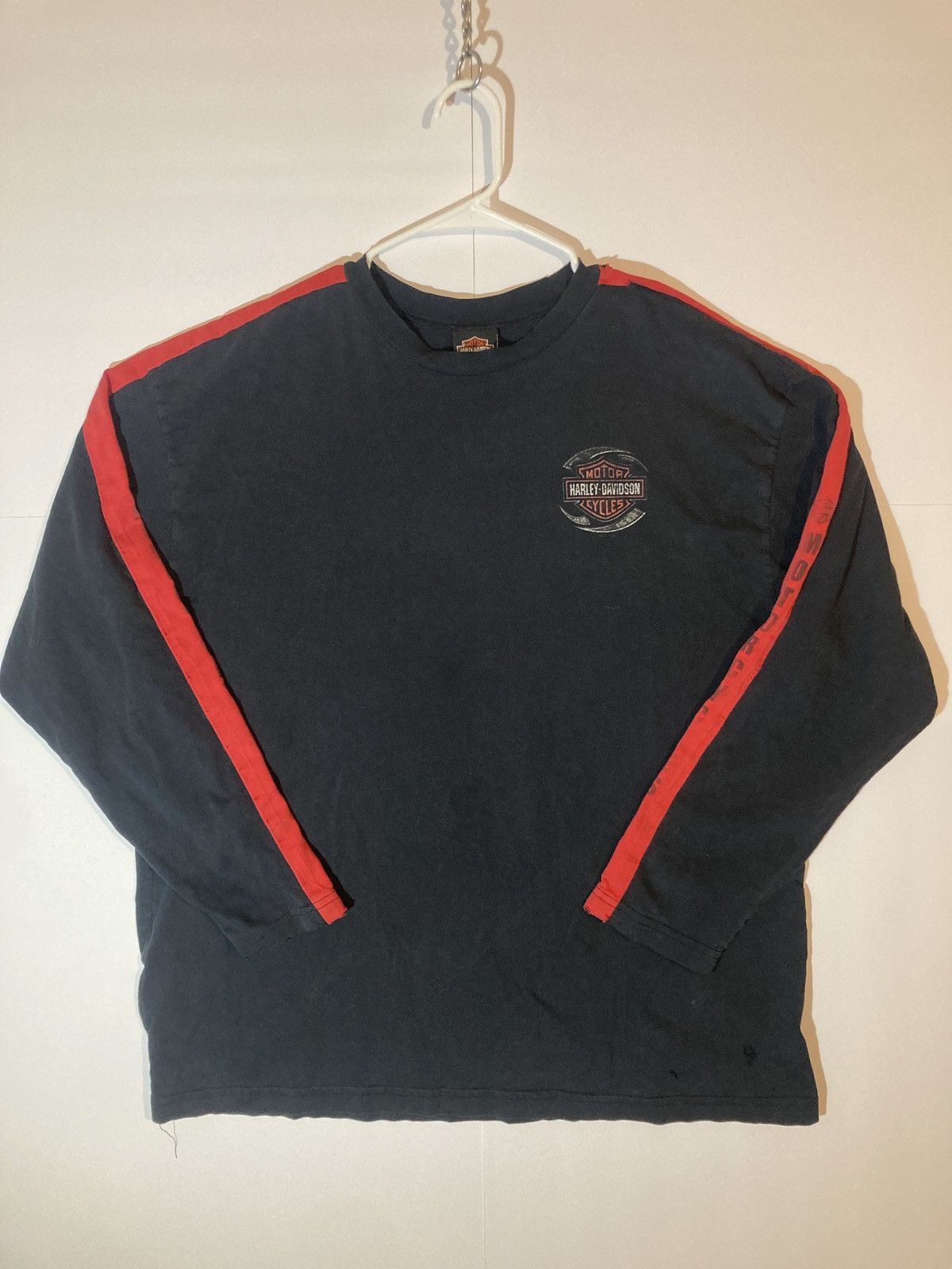 Harley Davidson × Vintage Vintage Harley Davidson red stripe tee Size US XXL / EU 58 / 5 - 1 Thumbnail