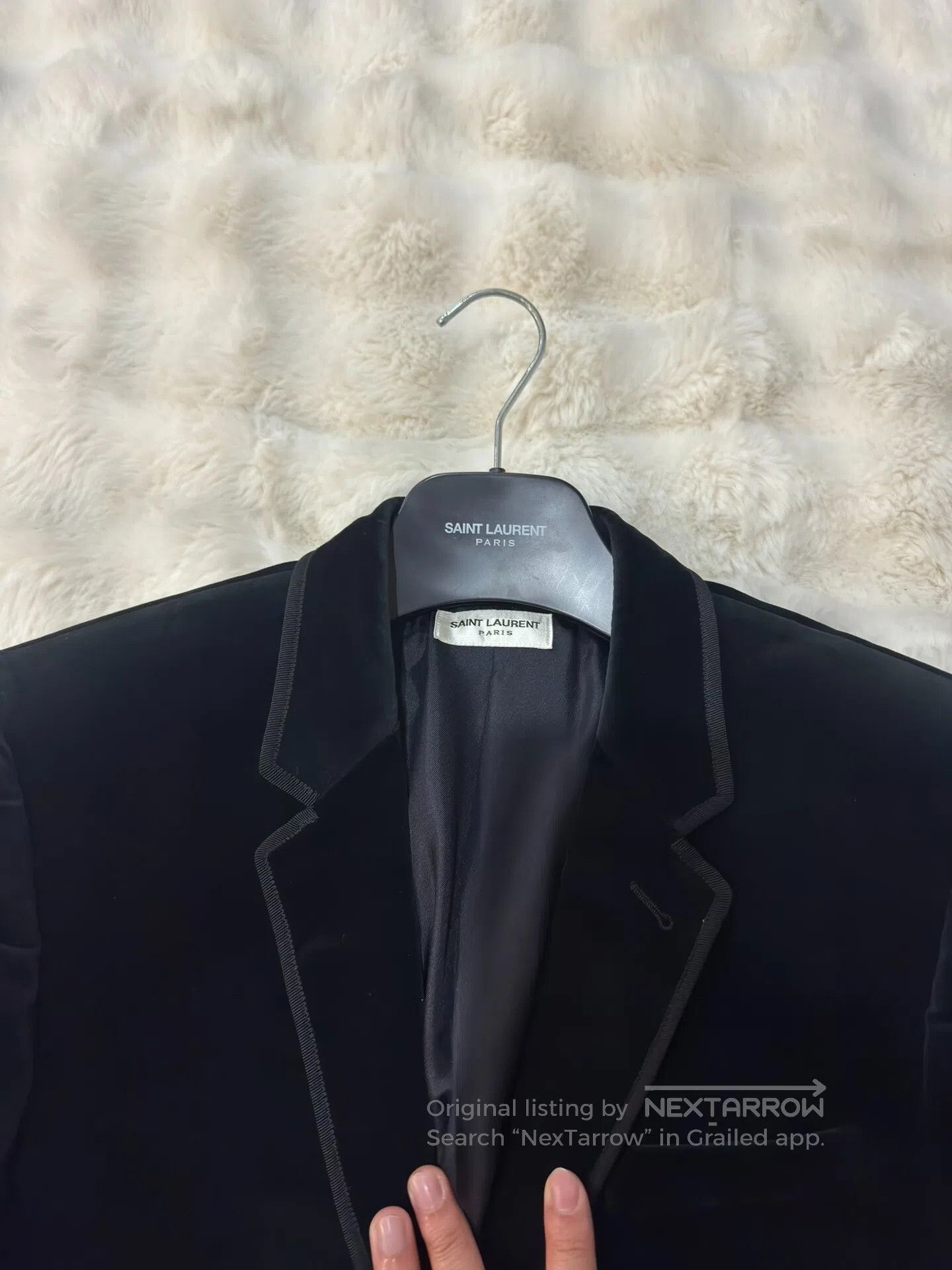 Saint Laurent Paris Saint Laurent Paris Original Year Black Velvet Suit| Size US M / EU 48-50 / 2 - 2 Thumbnail