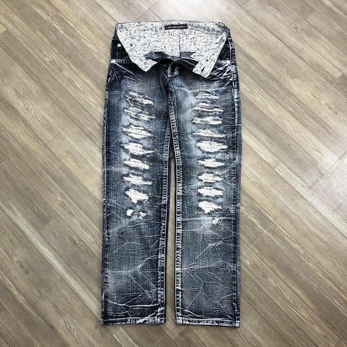 If Six Was Nine × Japanese Brand × Le Grande Bleu (L.G.B.) Crazy🔥 Y2K Original Jeans Distressed Faded Acid Wash Jeans Size US 28 / EU 44 - 1 Thumbnail