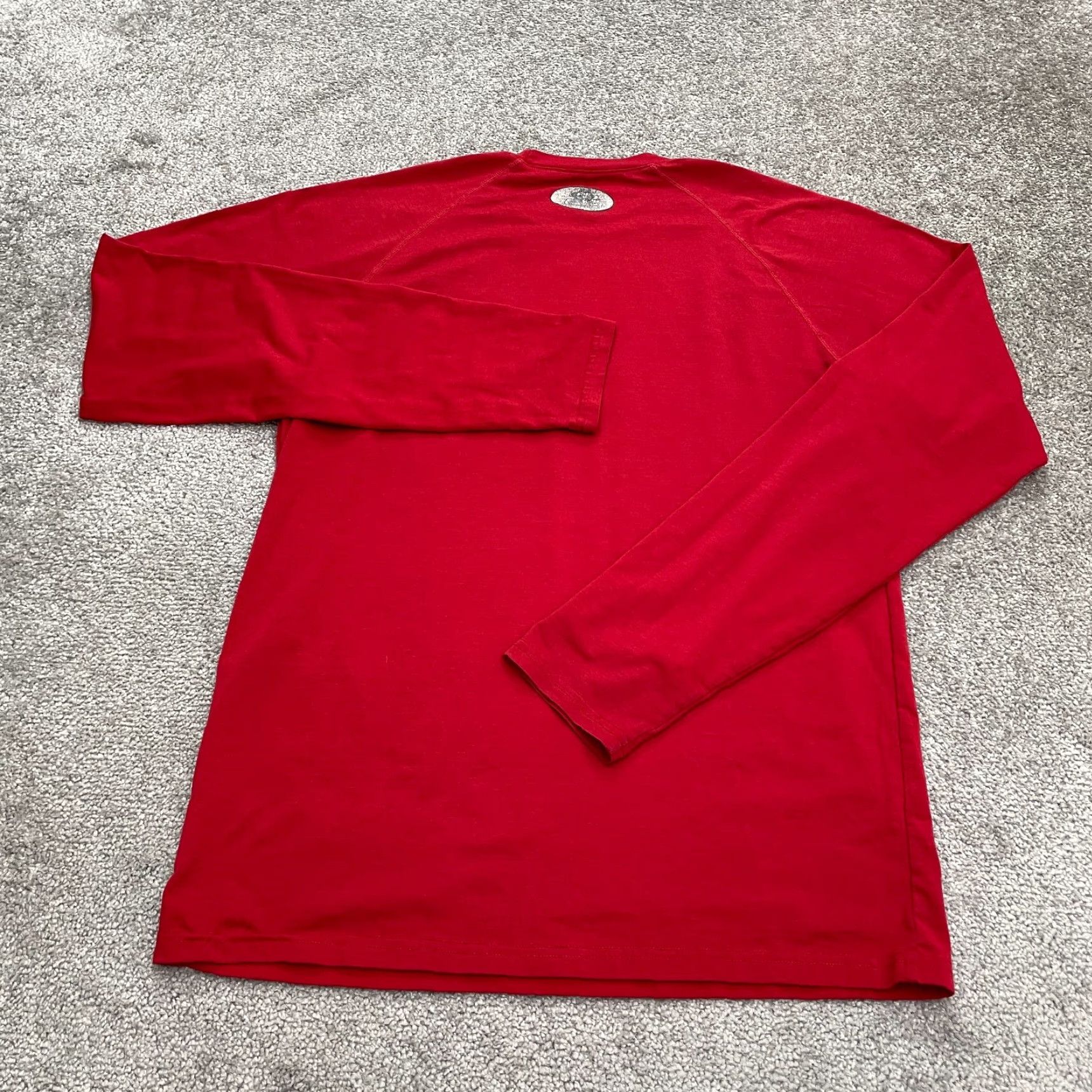 George Under Armour T-Shirt Mens Large Orange Long Sleeve Crew Neck Casual Active Tee Top Size US L / EU 52-54 / 3 - 2 Thumbnail
