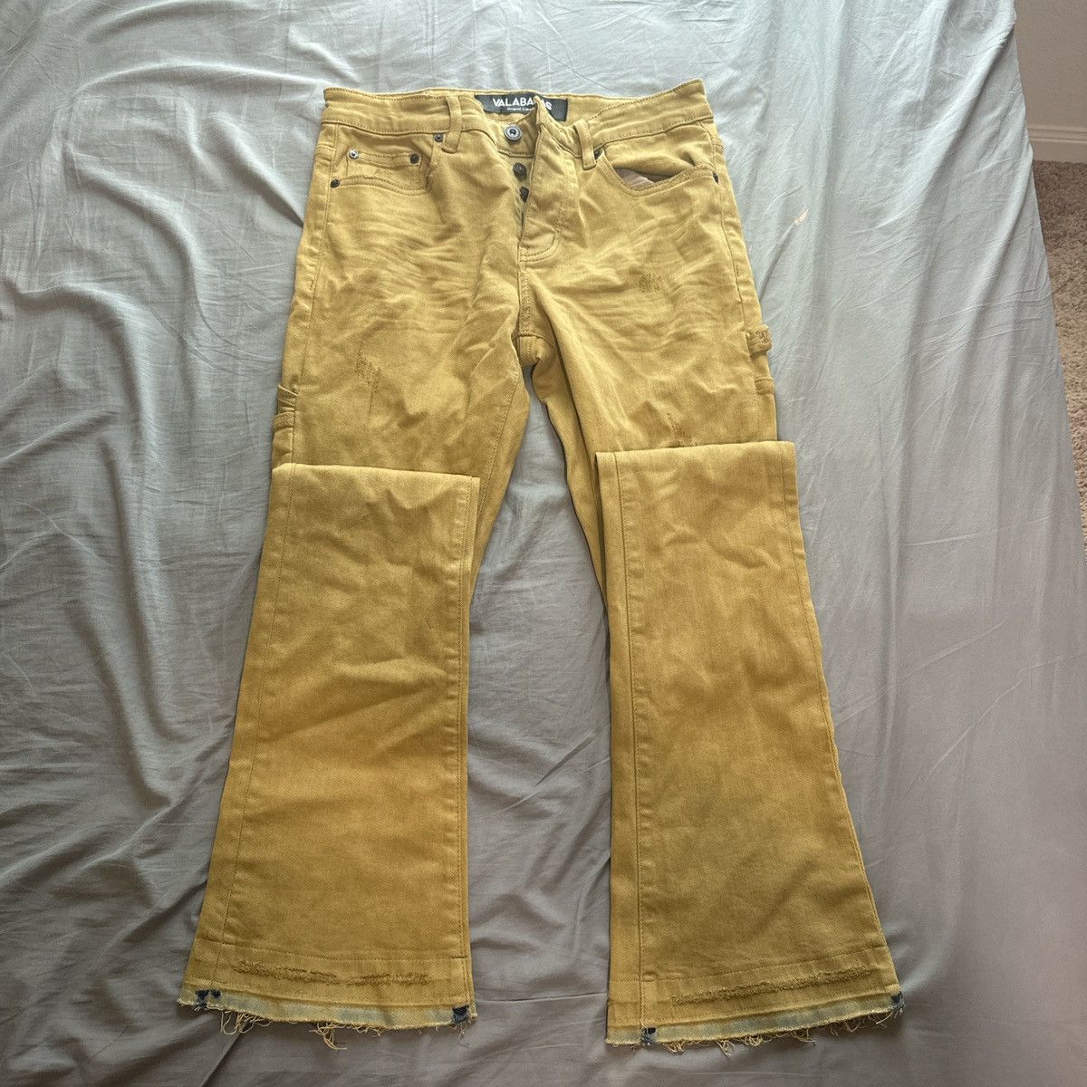 Valabasas Valabasas Olive Flared Jeans Size US 32 / EU 48 - 1 Thumbnail
