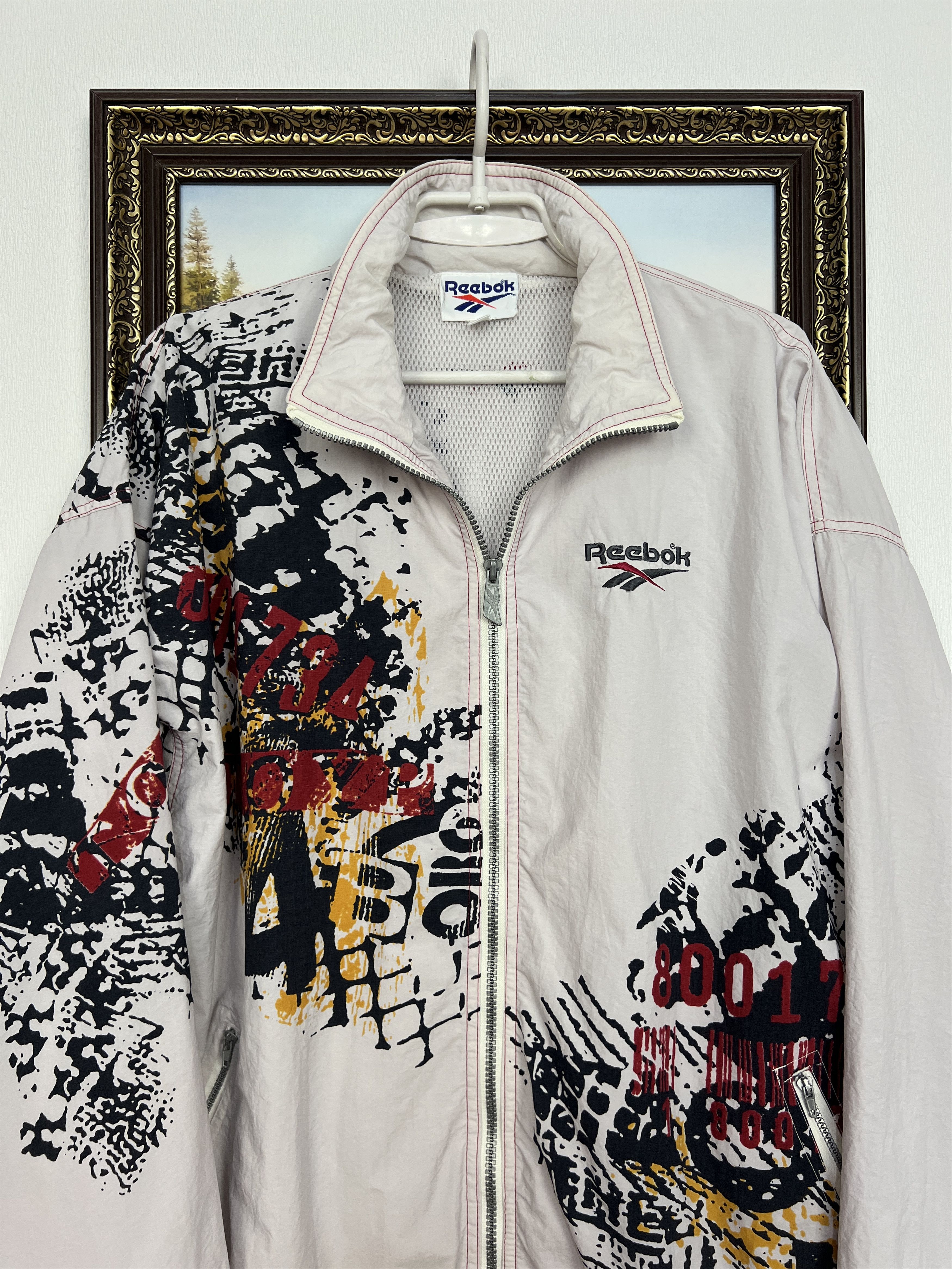 Vintage 90's Tennis Jacket Zip Track Top Rare Hype Sport