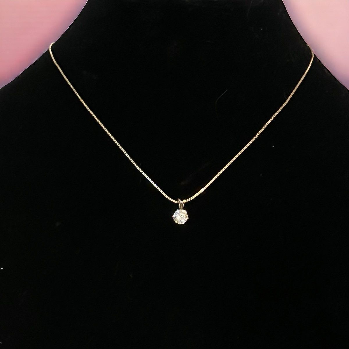Vintage Vintage AM DOUBLE rhinestone pendant necklace Size ONE SIZE - 1 Thumbnail