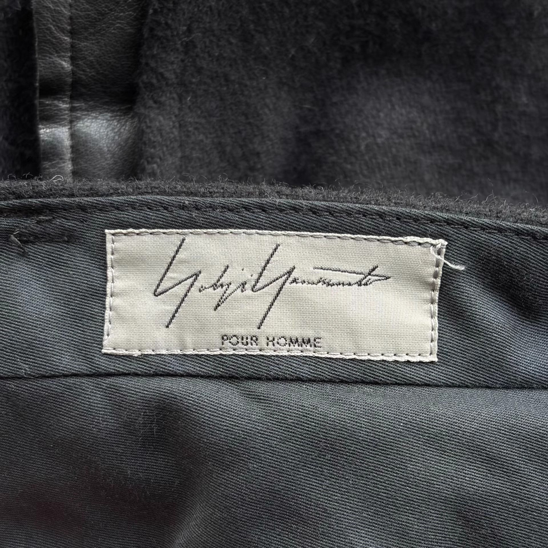 Yohji Yamamoto Yohji Yamamoto 14aw Layered Leather Cropped Pants K4 Size US 31 - 8 Thumbnail