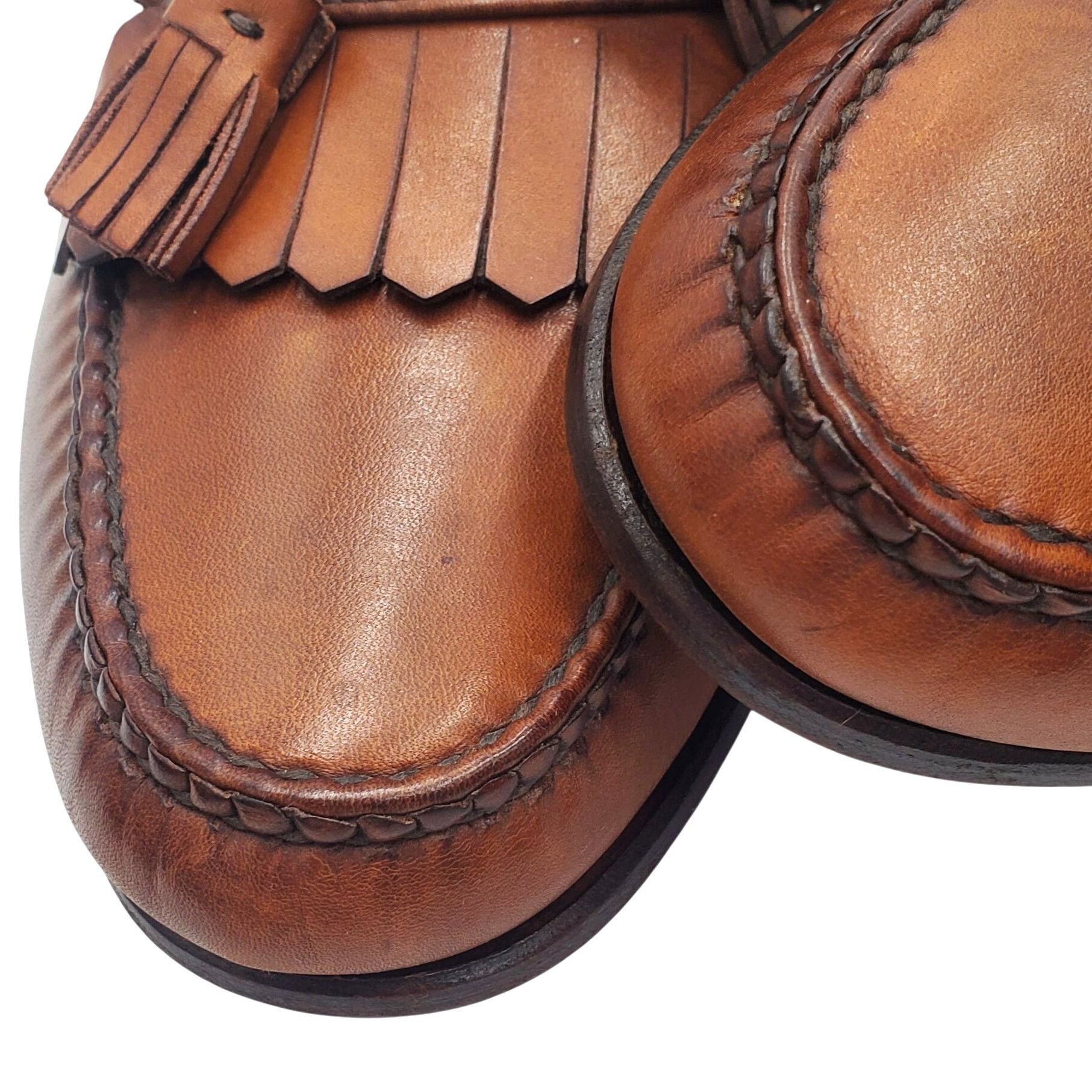 Allen Edmonds Allen Edmunds Stoughton Men's size 8.5E Brown Leather Kiltie Size US 8.5 / EU 41-42 - 4 Thumbnail