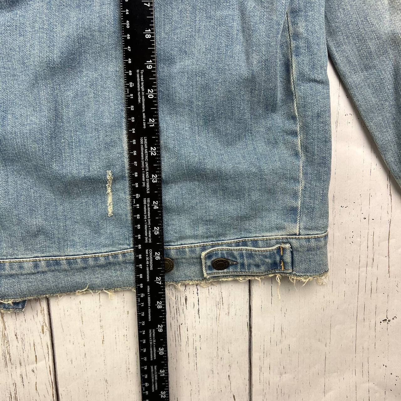 Mavi Mavi Medium Stretchable Oversized Distressed Denim Jacket Size M / US 6-8 / IT 42-44 - 7 Thumbnail
