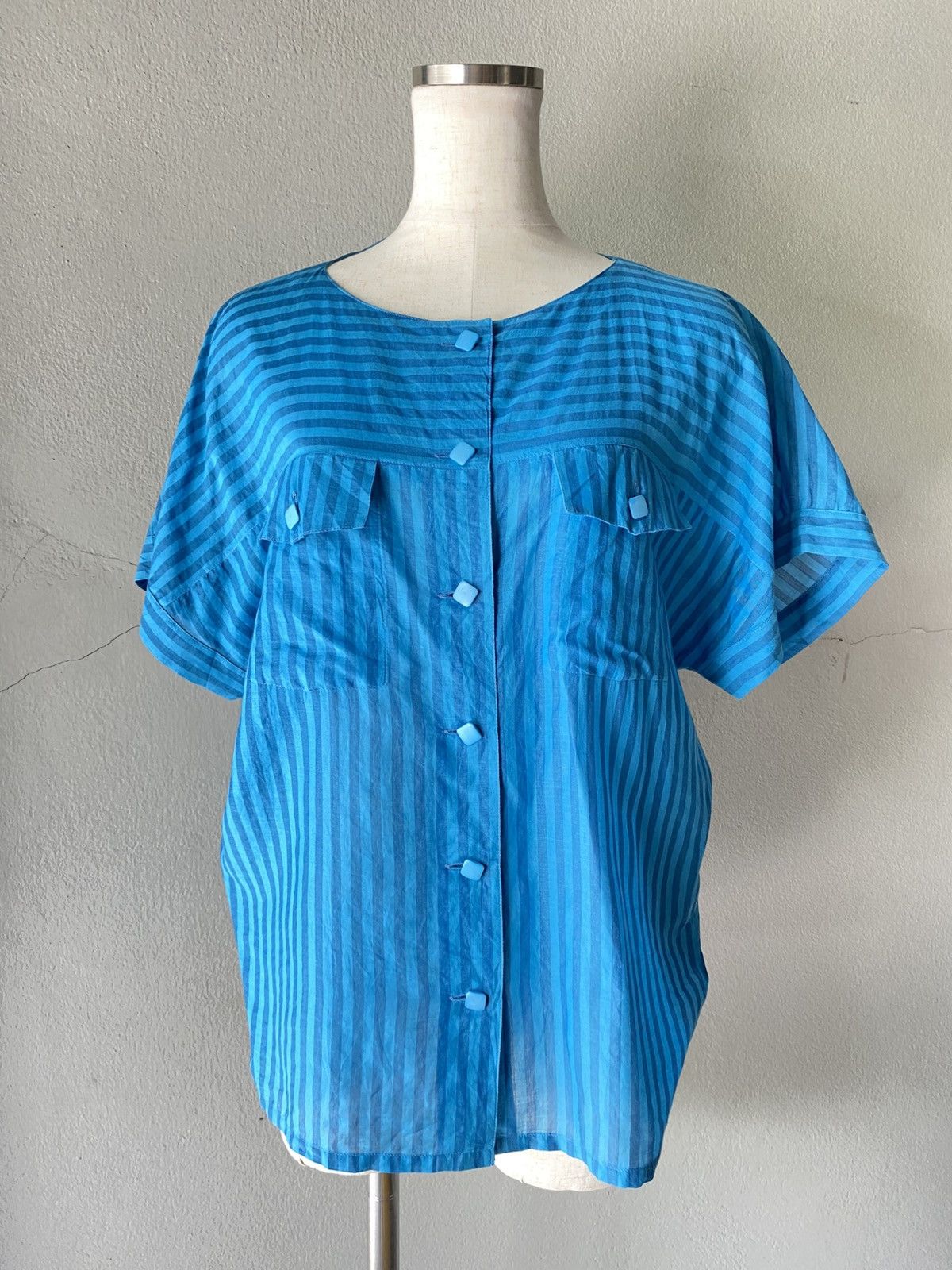 Dior Christian Dior Striped Blue blouse Size M / US 6-8 / IT 42-44 - 10 Thumbnail