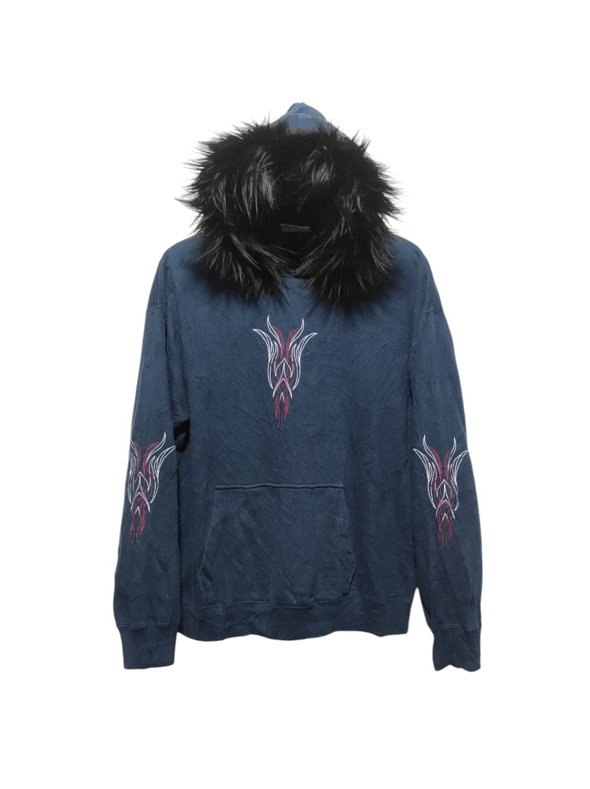Hysteric Glamour Black Dog Poem Croos Fur Hoodie i6w9 LGB Style Size US M / EU 48-50 / 2 - 1 Thumbnail