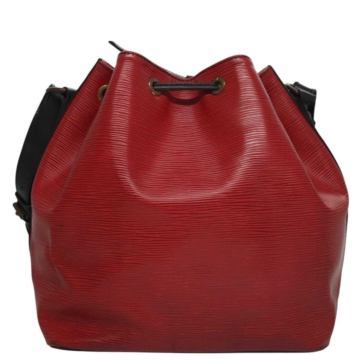 Louis Vuitton LOUIS VUITTON Epi Petit Noe Shoulder Bag Bicolor Black Red Size ONE SIZE - 3 Thumbnail