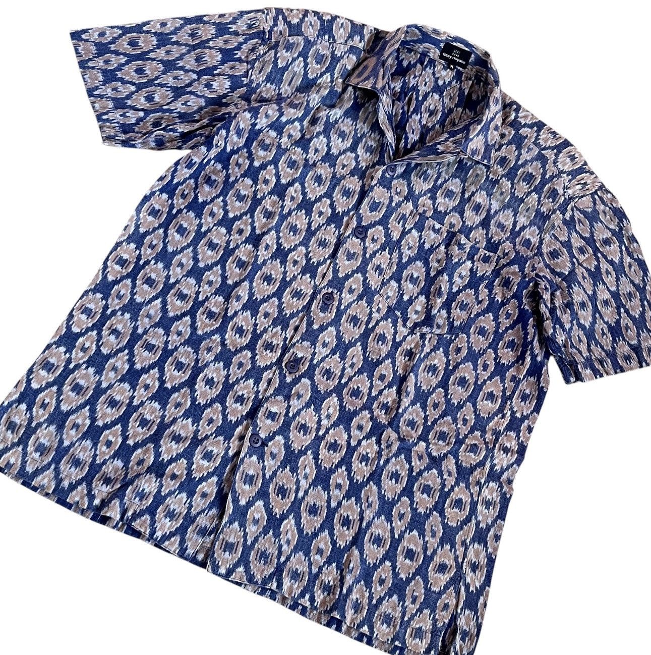 Issey Miyake Vintage issey miyake boxy ethnic printed camp shirt Size US M / EU 48-50 / 2 - 4 Thumbnail