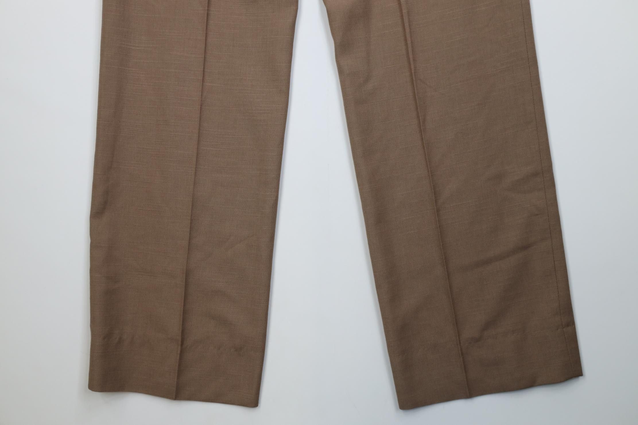 Vintage Vintage 70s Streetwear Knit Wide Leg Chino Pants Brown USA Size US 30 / EU 46 - 13 Thumbnail