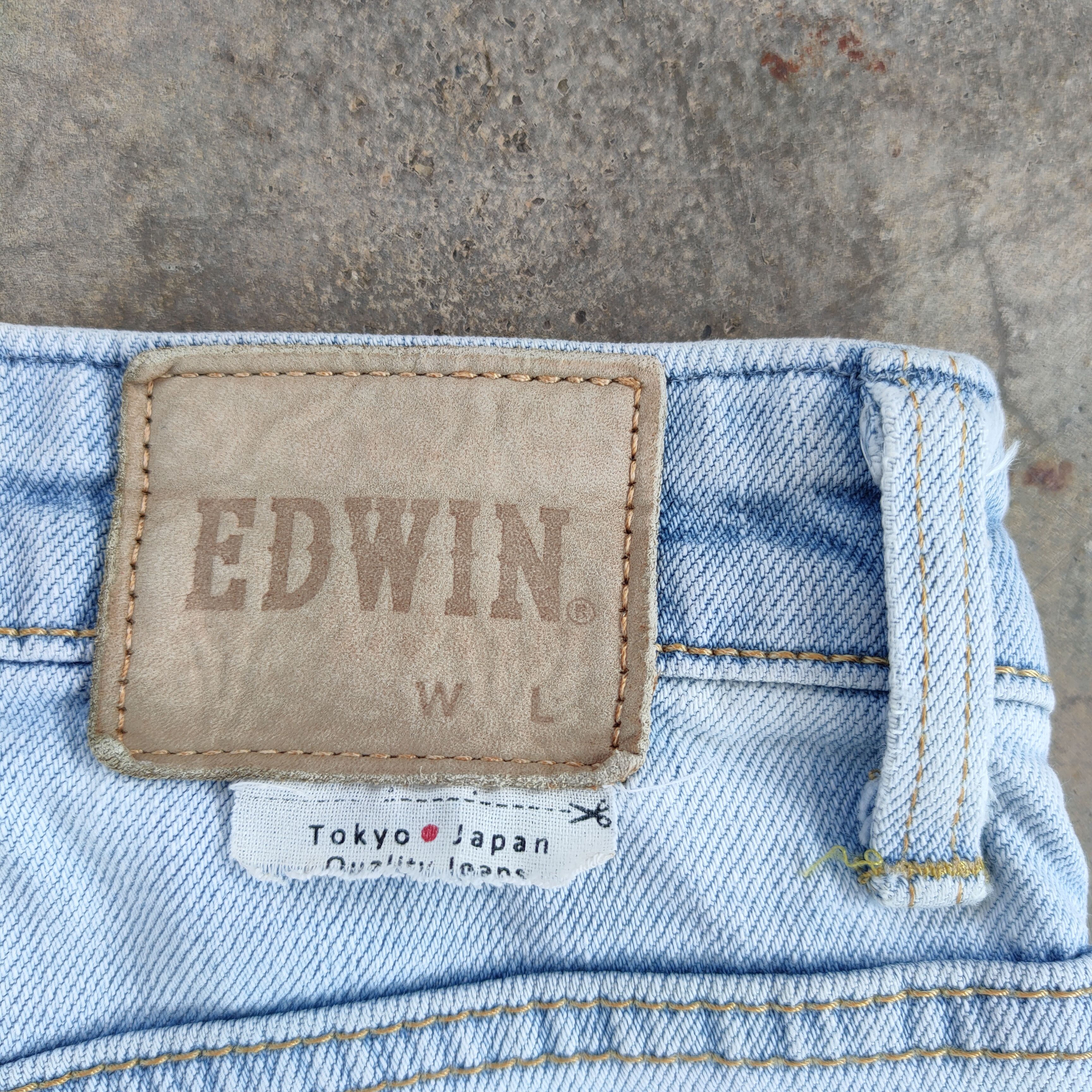 Edwin VINTAGE EDWIN LIGHT BLUE JEANS DENIM PANTS Size US 32 / EU 48 - 15 Thumbnail