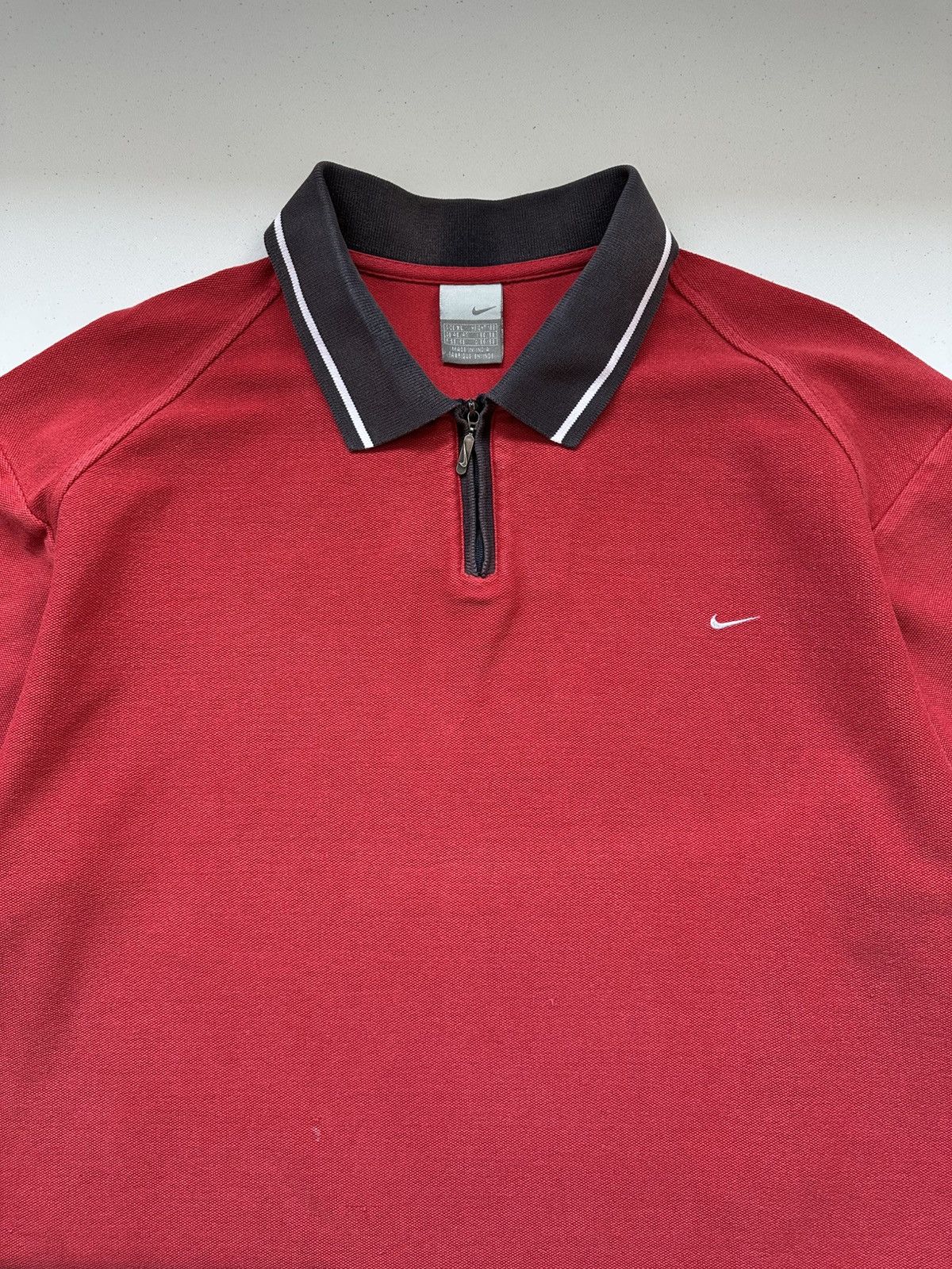 Nike 2000s Vintage Nike Hafl Zip Polo Shirt Oversized Size US XL / EU 56 / 4 - 5 Thumbnail