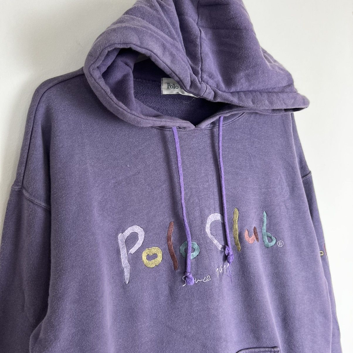 Polo Ralph Lauren Hoodie Polo Club SpellOut Embroidered Sweatshirt Size US L / EU 52-54 / 3 - 5 Thumbnail