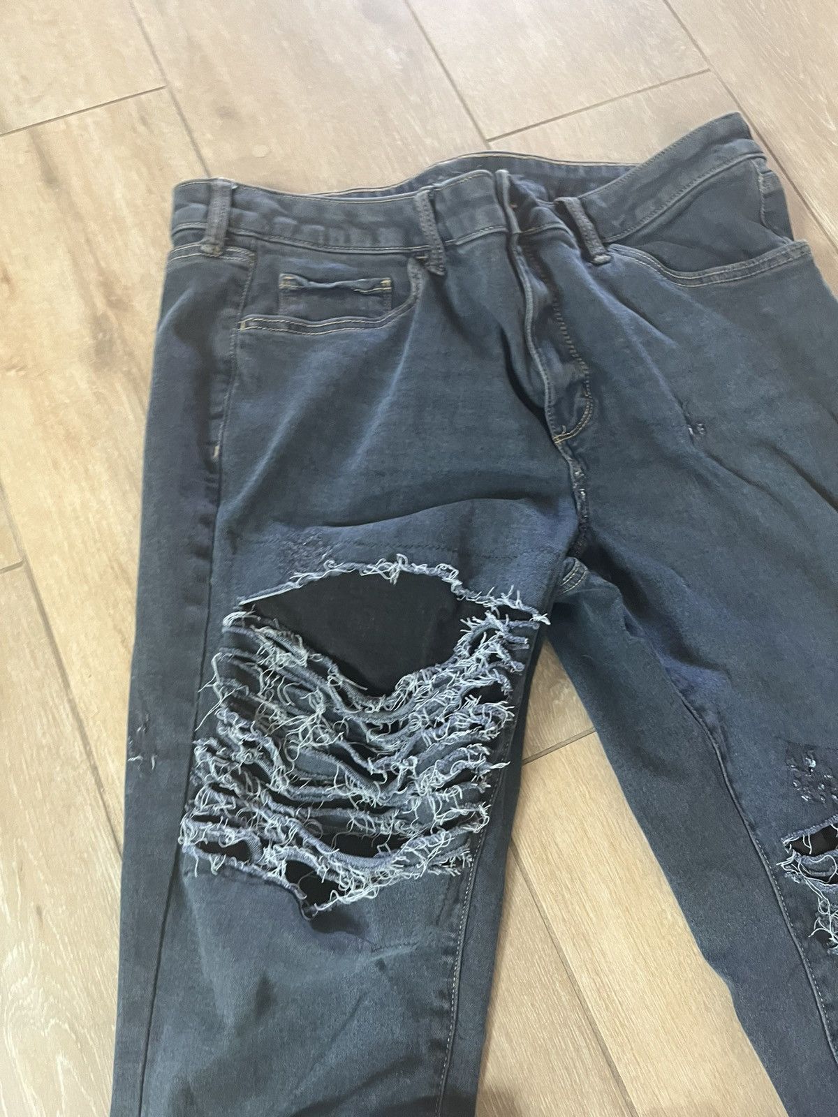 Designer × Japanese Brand reworked dyed slit jeans Size US 34 / EU 50 - 3 Thumbnail