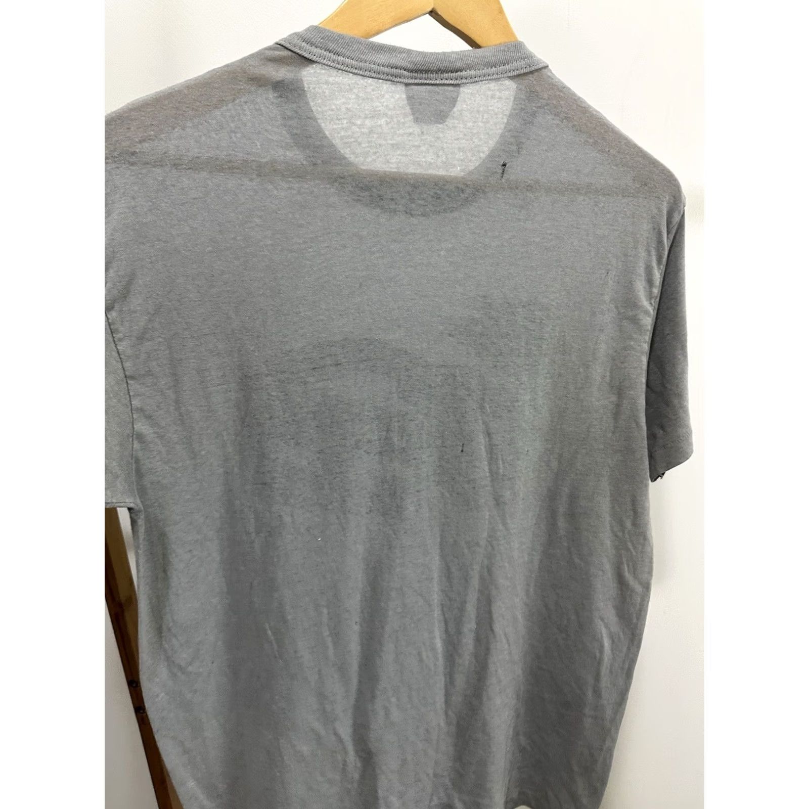 TEE JAYS VTG 80s Barq's Root Beer Super Paper Thin Burnout Worn WIP Gray T-Shirt L Mens Shirt Distressed Thrashed Size US L / EU 52-54 / 3 - 6 Thumbnail