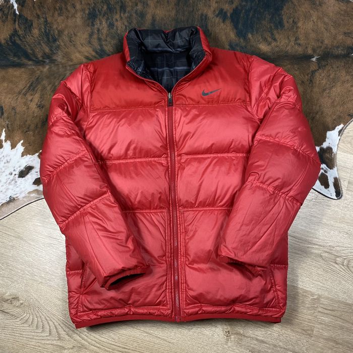 00s NIKE bicolor puffer jacket Y2K-