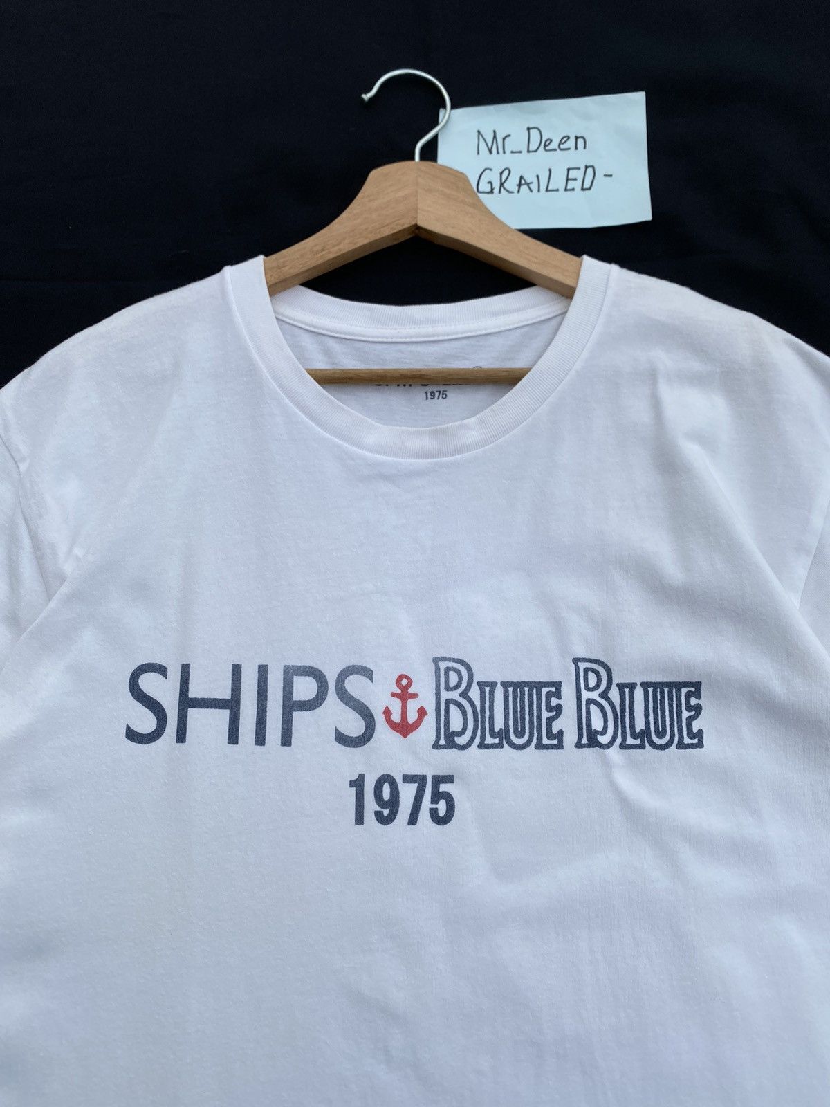 Blue Blue Japan Rare Vintage SHIPS Blue Blue 1975 Tshirt Size US L / EU 52-54 / 3 - 11 Thumbnail