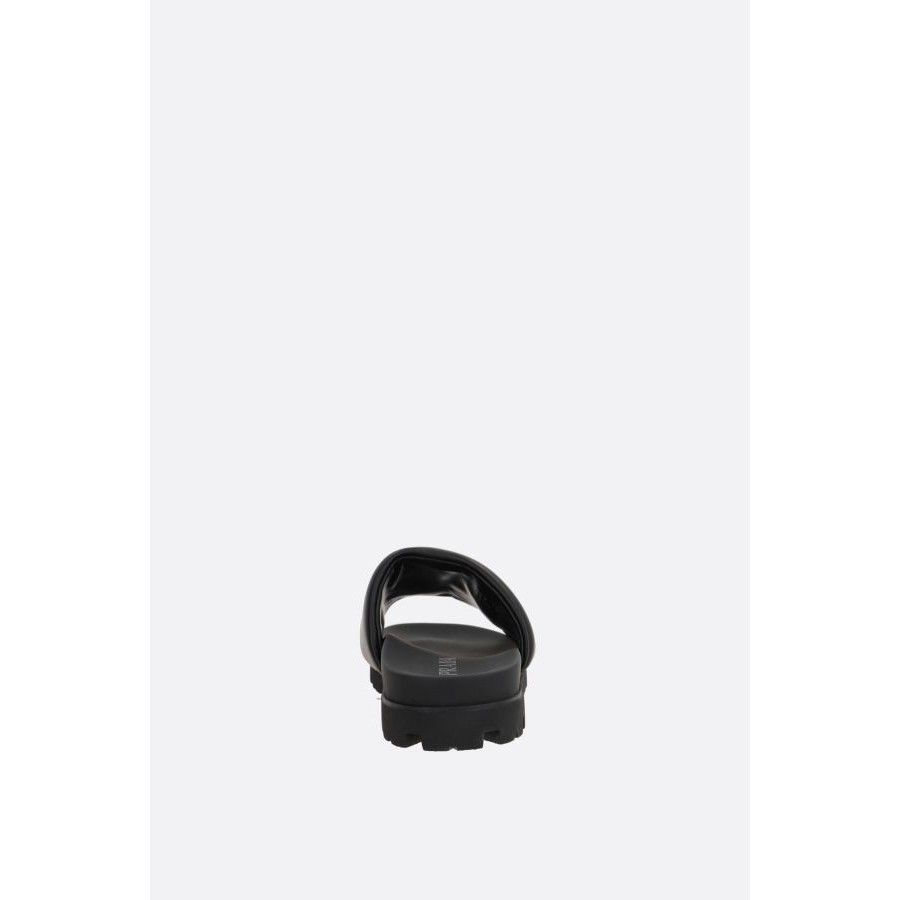 Prada PRADA Black Nappa Slides New & Authentic (Men's size:6;) Size US 6 / EU 39 - 3 Thumbnail