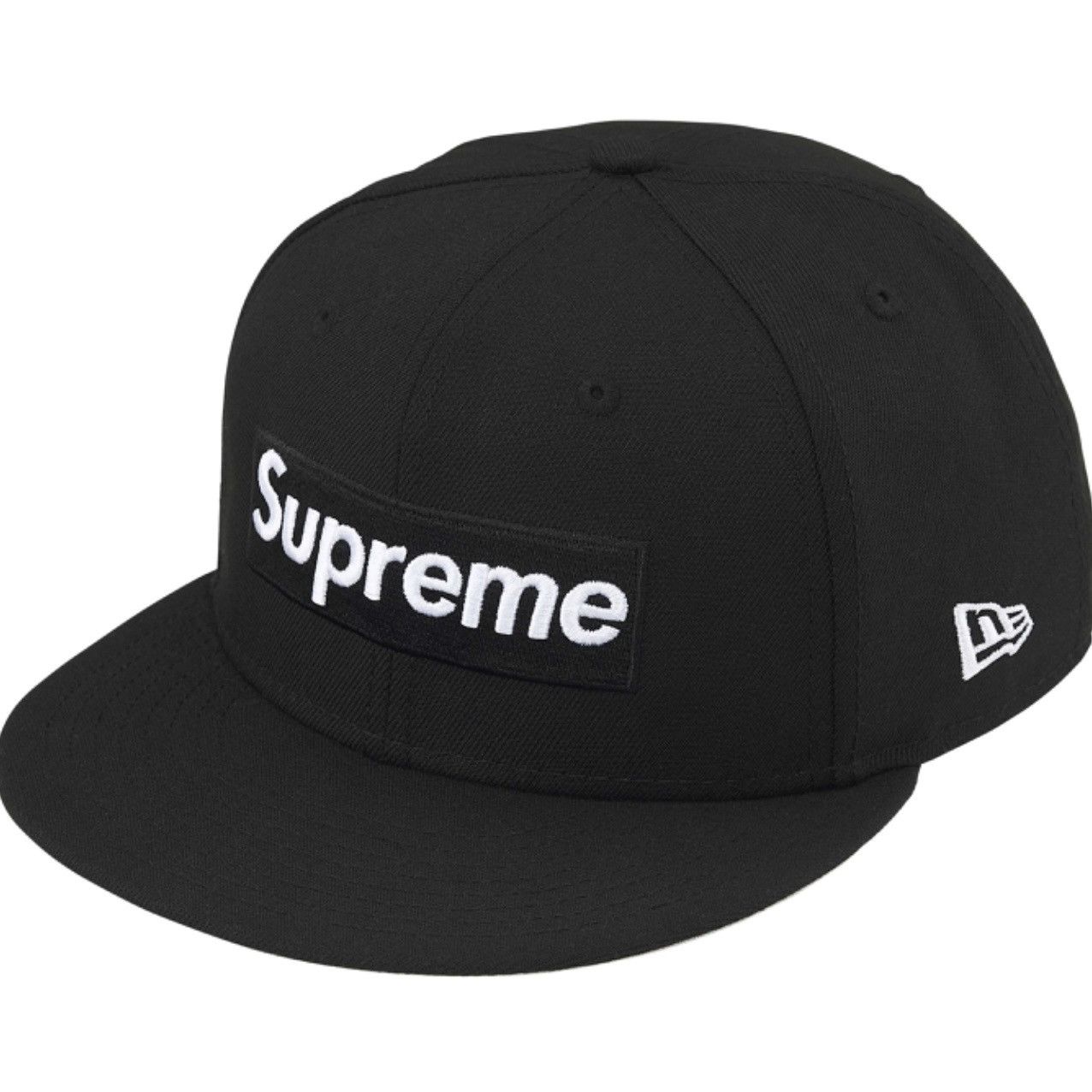 New Era × Supreme Supreme Championship Box Logo Fitted Hat Black Deadstock Size ONE SIZE - 2 Thumbnail