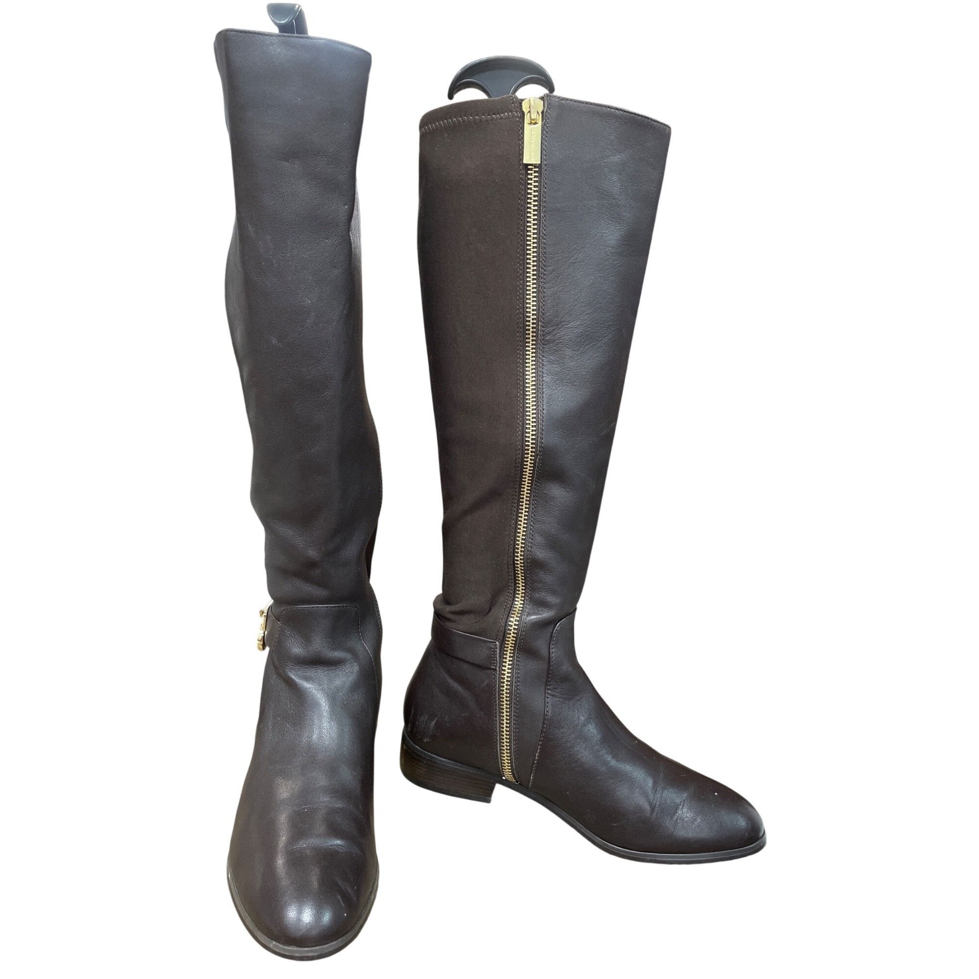 Michael Kors Michael Kors womans brown leather below knee riding boots sz Size US 6 / IT 36 - 1 Thumbnail