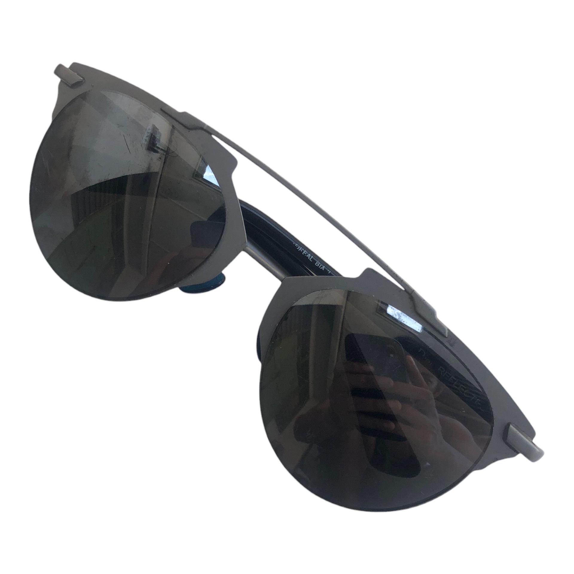Dior 💯CHRISTIAN DIOR So Real Reflected Round Tinted Sunglasses Size ONE SIZE - 1 Thumbnail