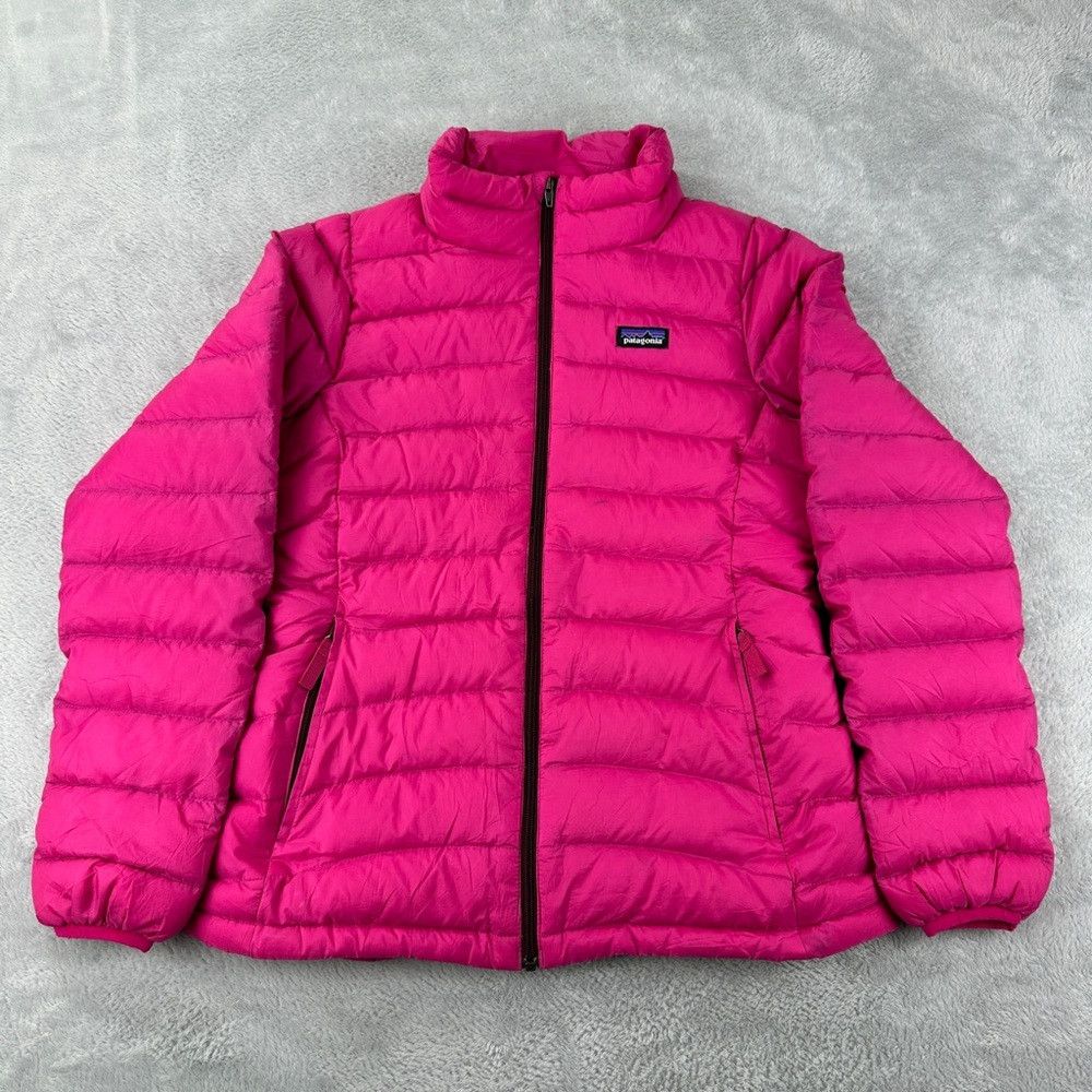 Patagonia Patagonia Girl’s Down Sweater Jacket in Pink Size L Size L / US 10 / IT 46 - 1 Thumbnail