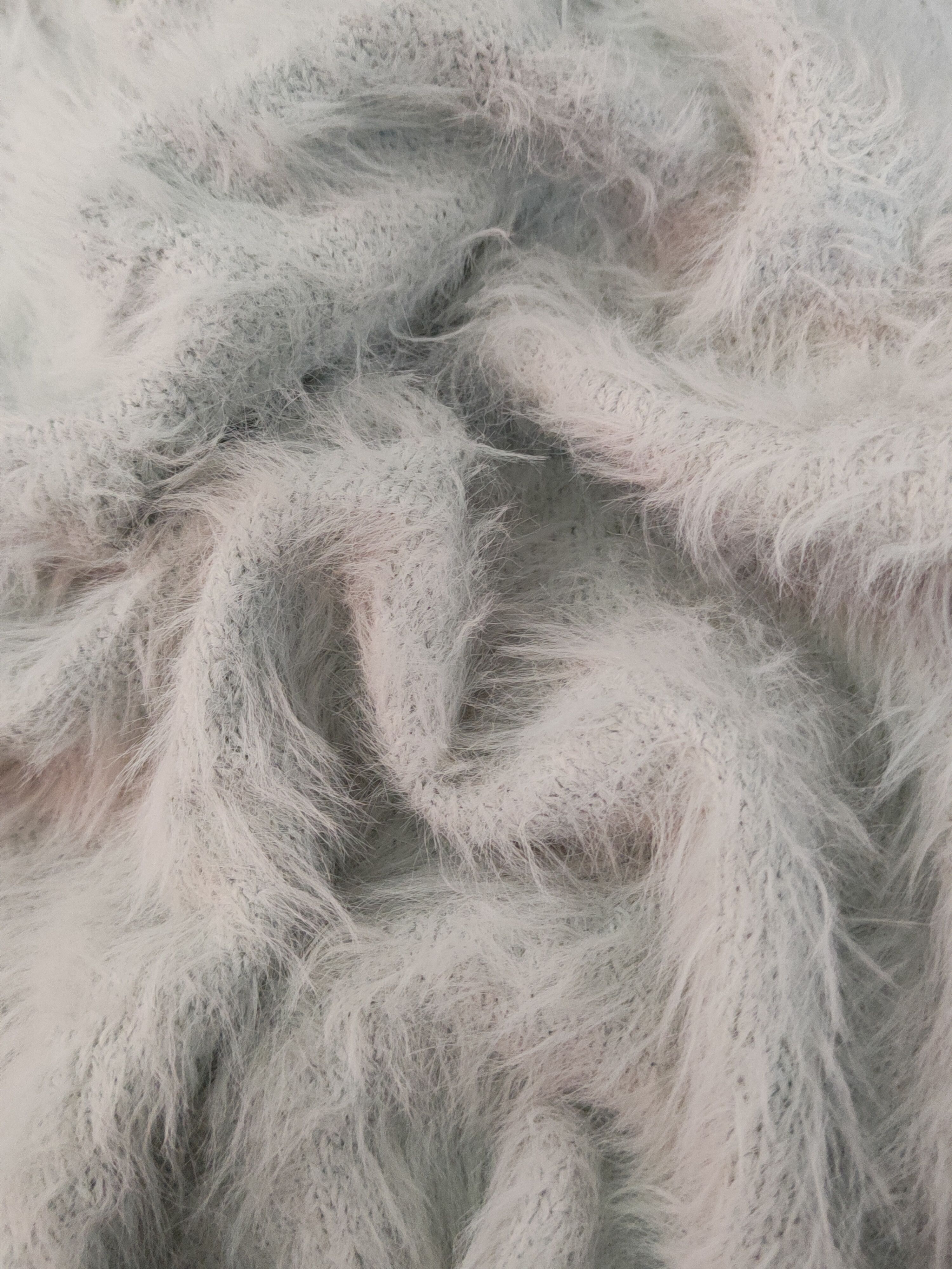 Japanese Brand Glacier Light Blue Shag Shaggy Fur Mohair Knitwear #S1959 Size M / US 6-8 / IT 42-44 - 10 Thumbnail