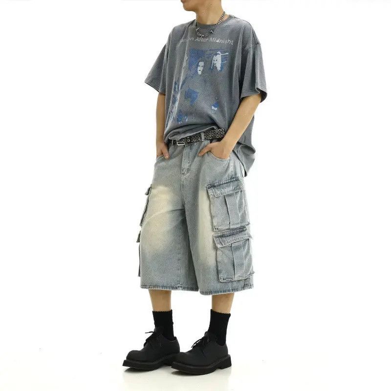Japanese Brand × Jean Retro loose pocket denim shorts Size US 32 / EU 48 - 6 Thumbnail