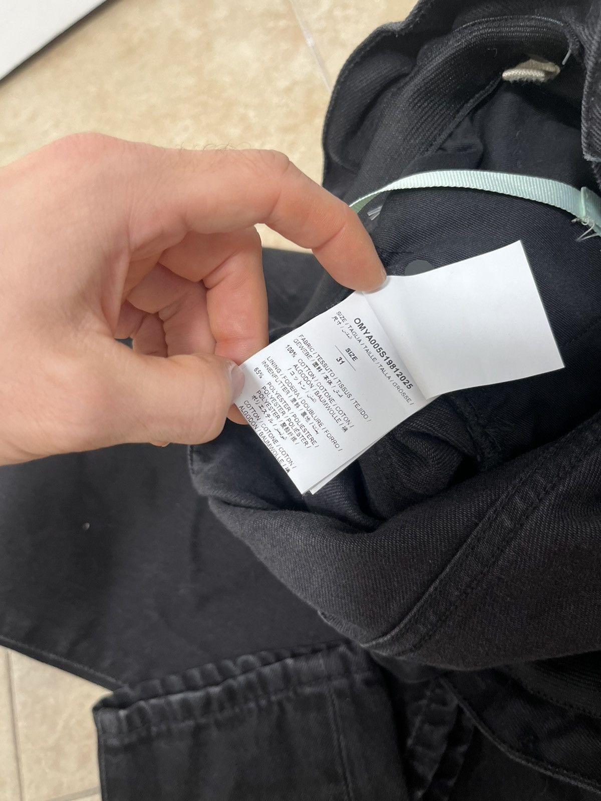 Off-White Off-White denim Virgil Abloh jeans black 31 size mens Size US 31 - 7 Thumbnail