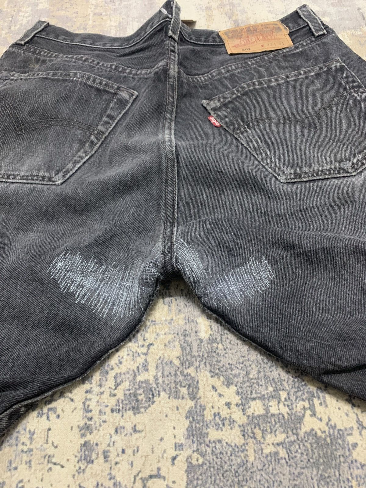 Levi's Vintage Levis 501 Levis Super Black Faded Jeans W32 Size US 32 / EU 48 - 11 Thumbnail